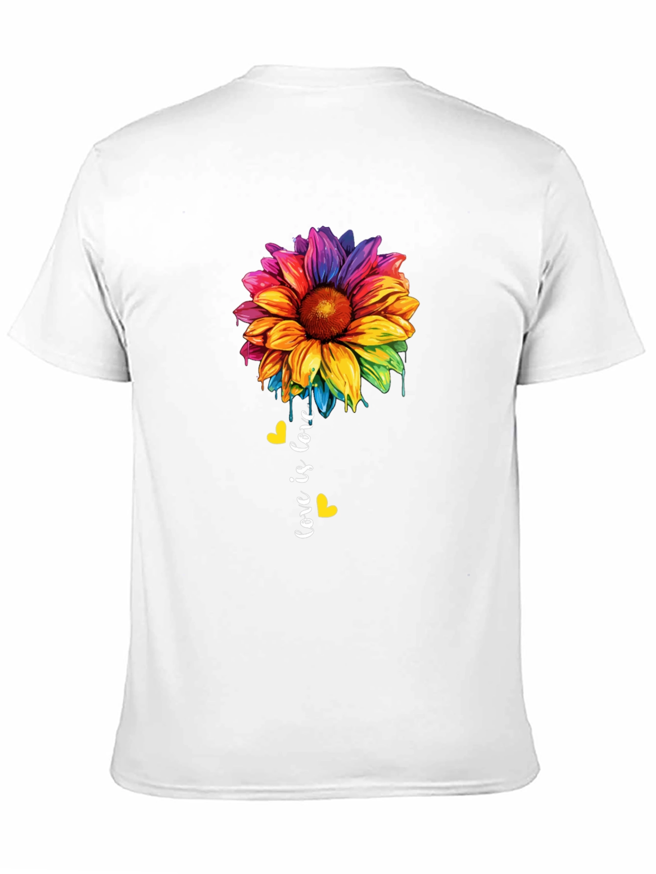 Love Is Love Rainbow Sunflower Tee