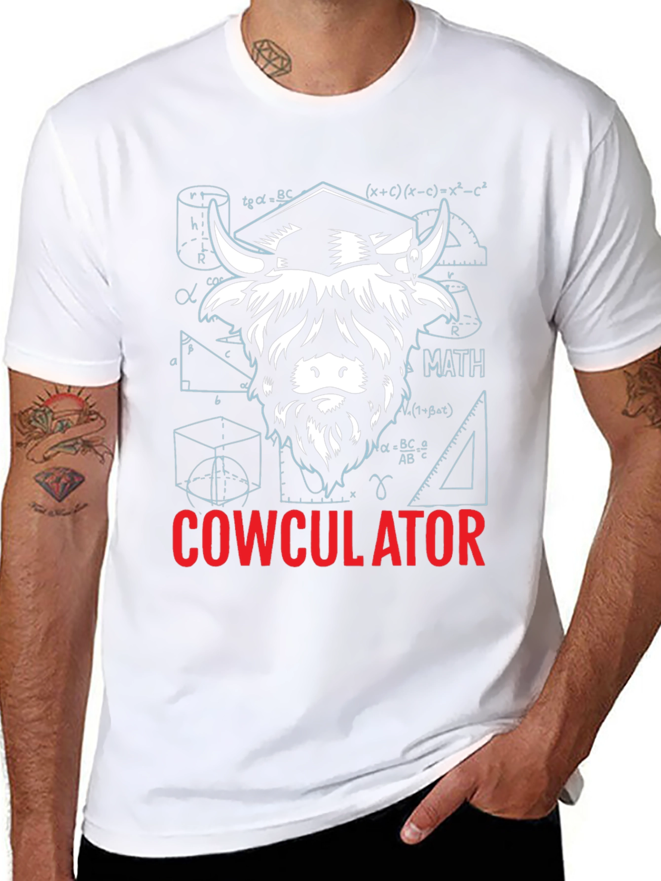 Cowculator Math Pun T-Shirt