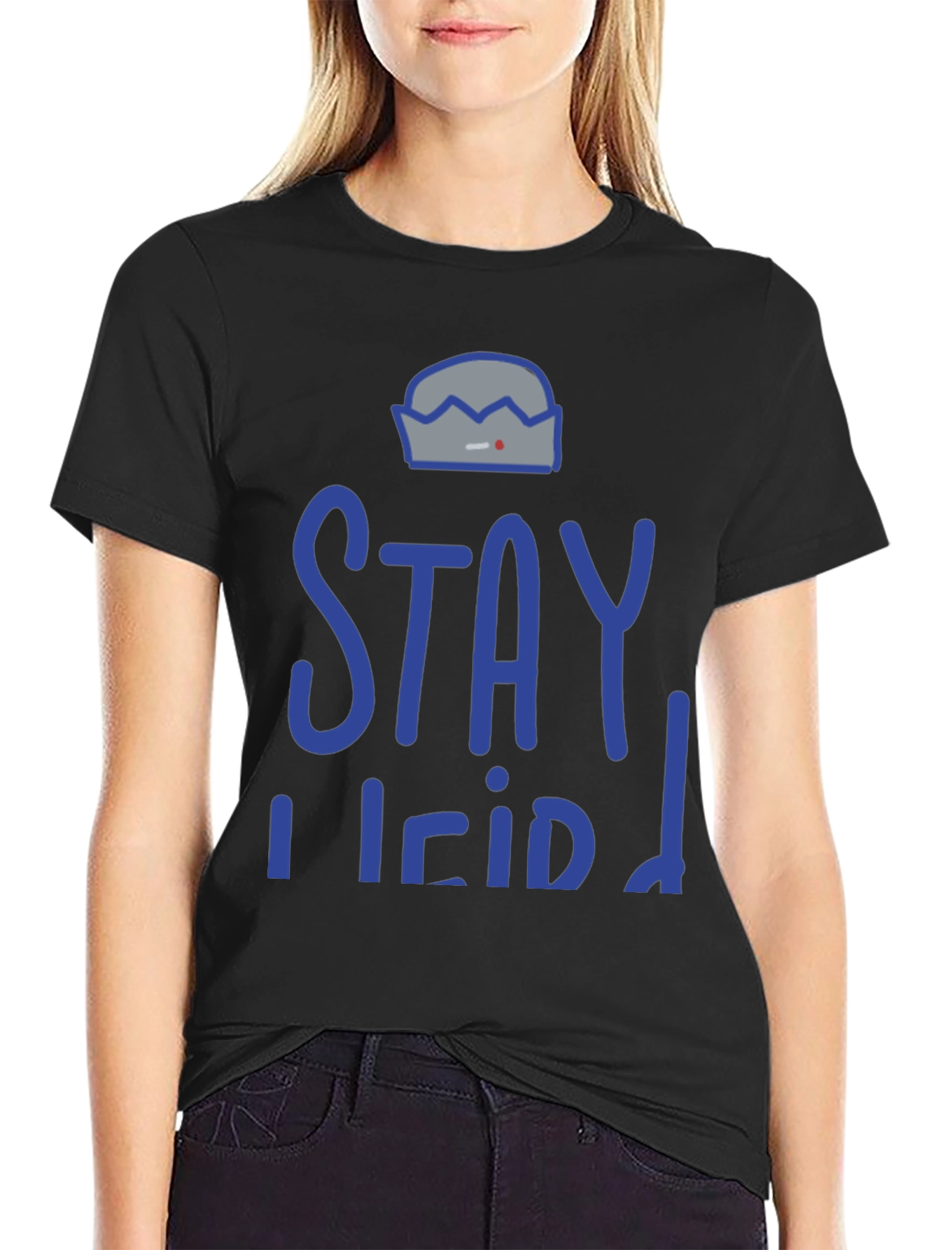 Stay Weird Graphic T-Shirt - Black