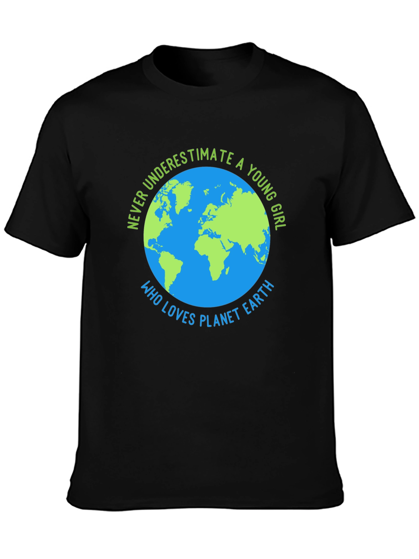 Planet Earth Graphic T-Shirt - Young Girl Supporter