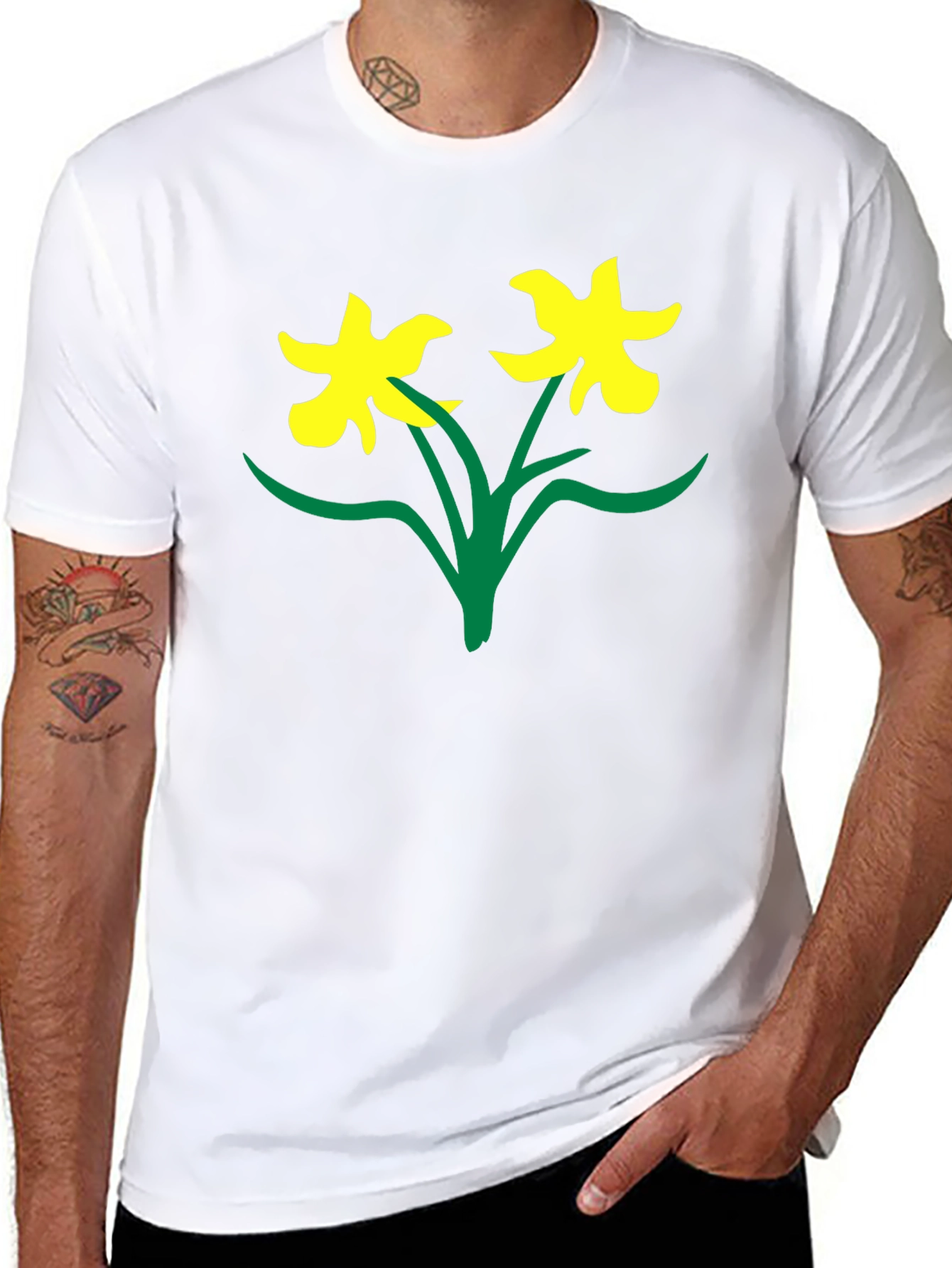 Black Daffodil Graphic Tee
