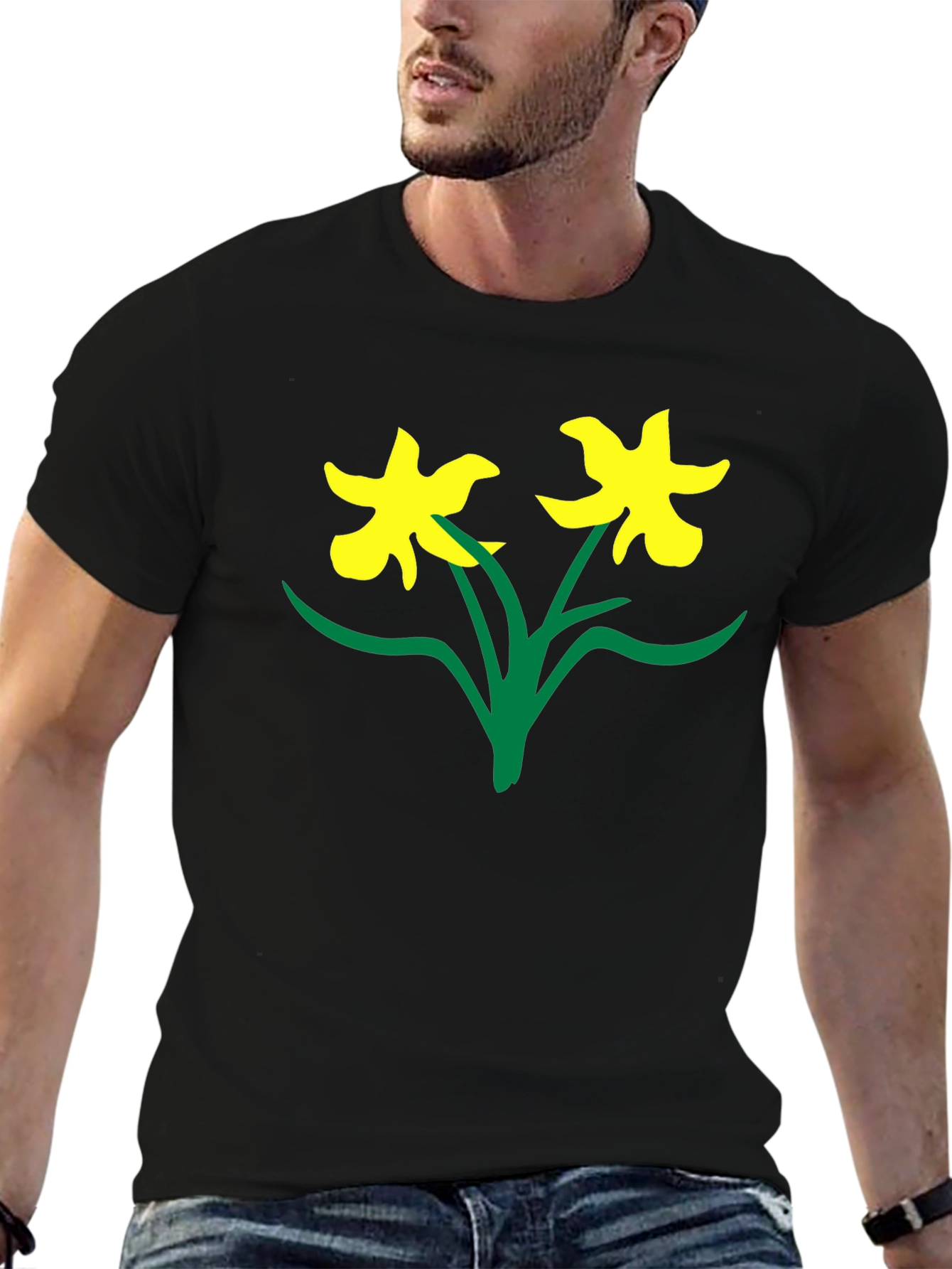 Black Daffodil Graphic Tee