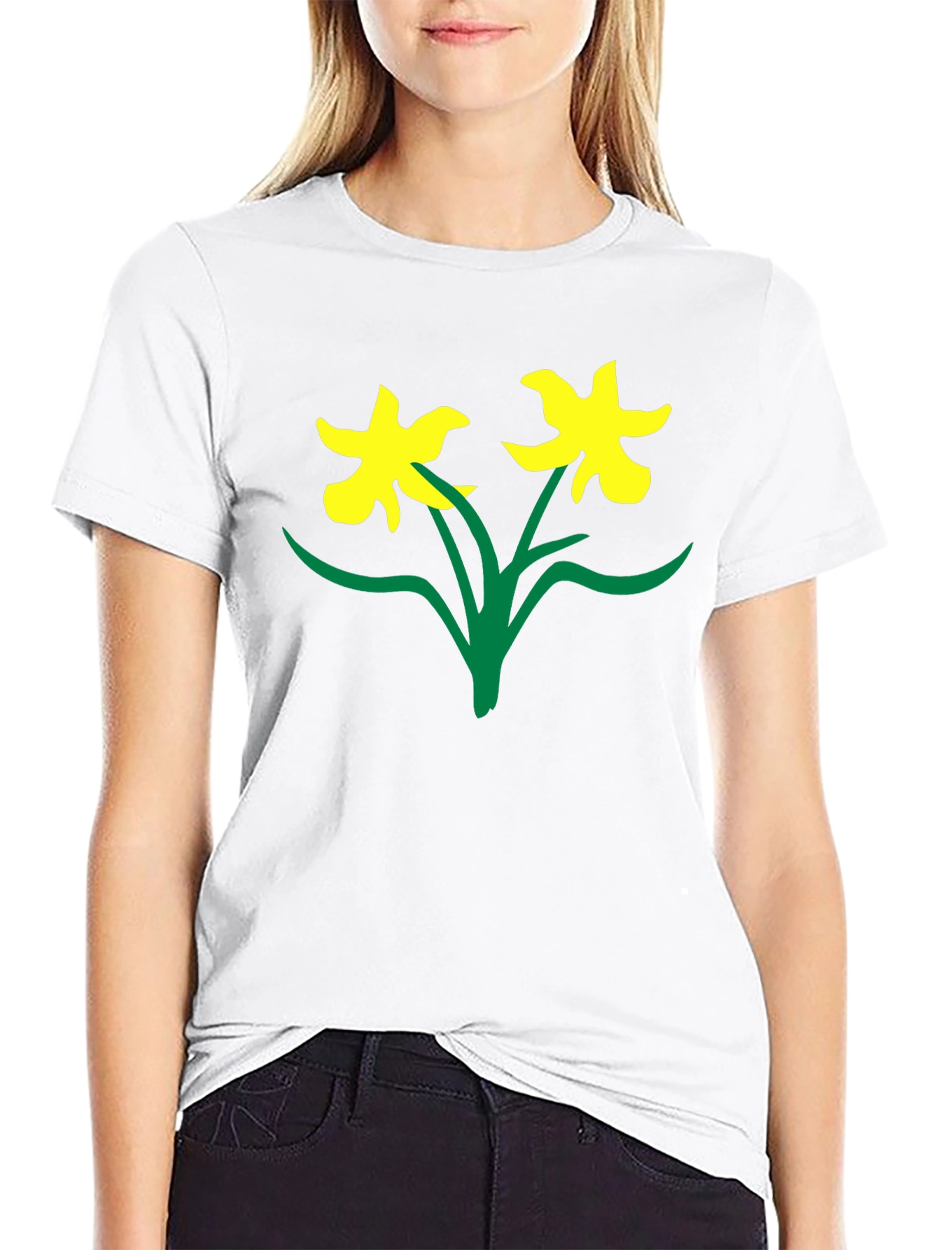 Black Daffodil Graphic Tee