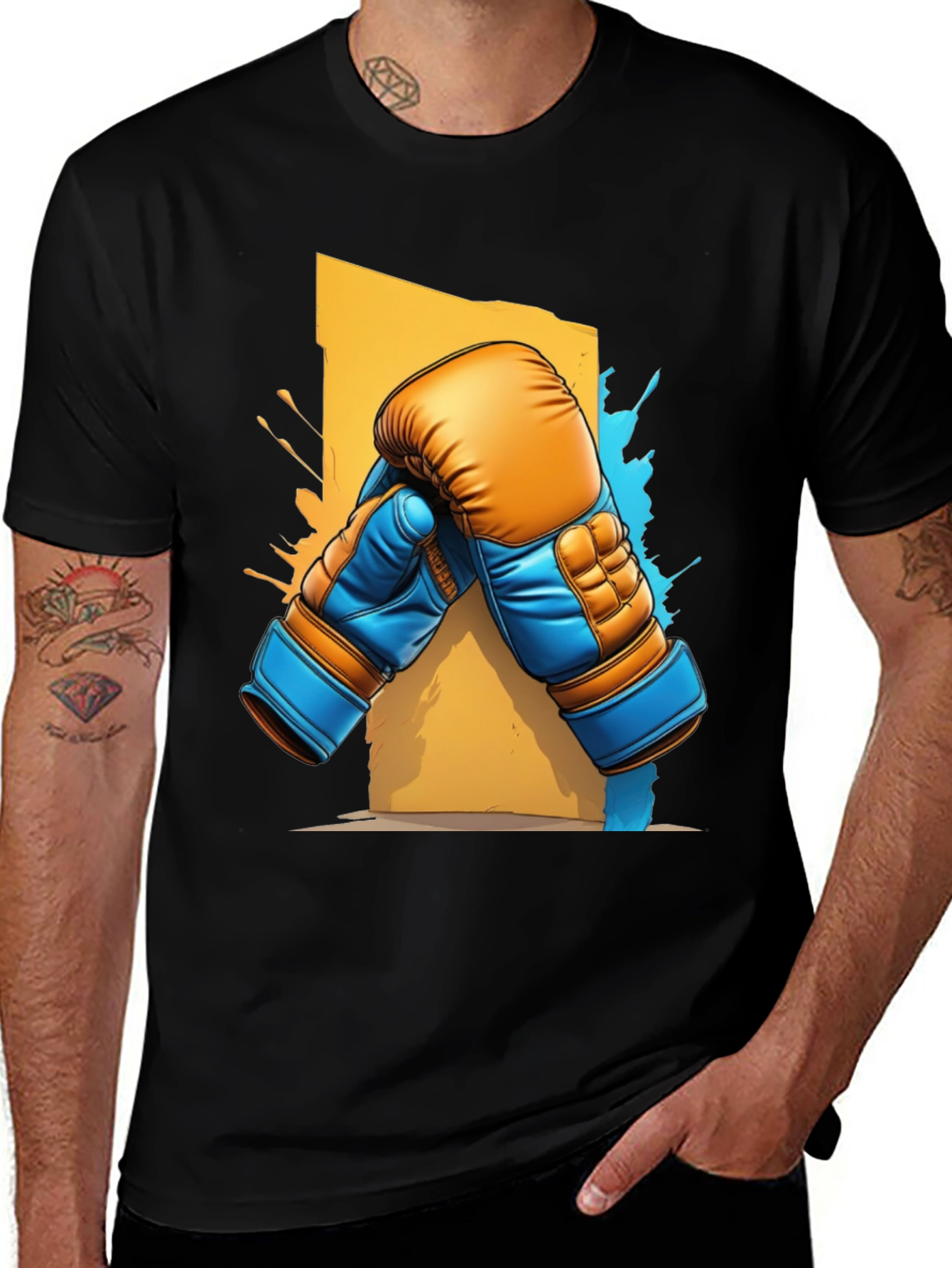Boxing Gloves Graphic Tee - Punch Out Style