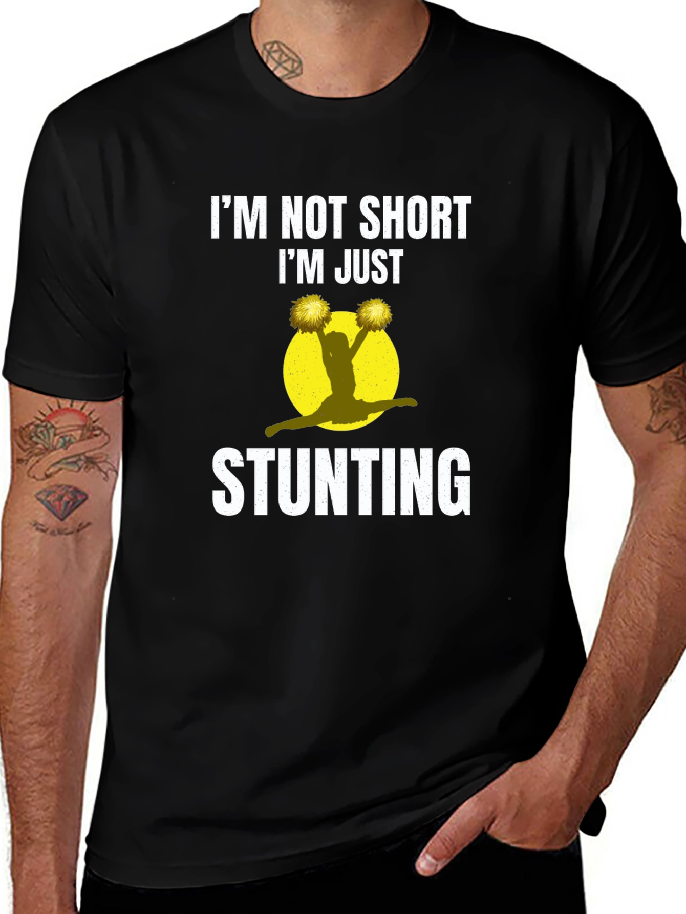 Im Not Short Im Just Stunting Cheer T-Shirt