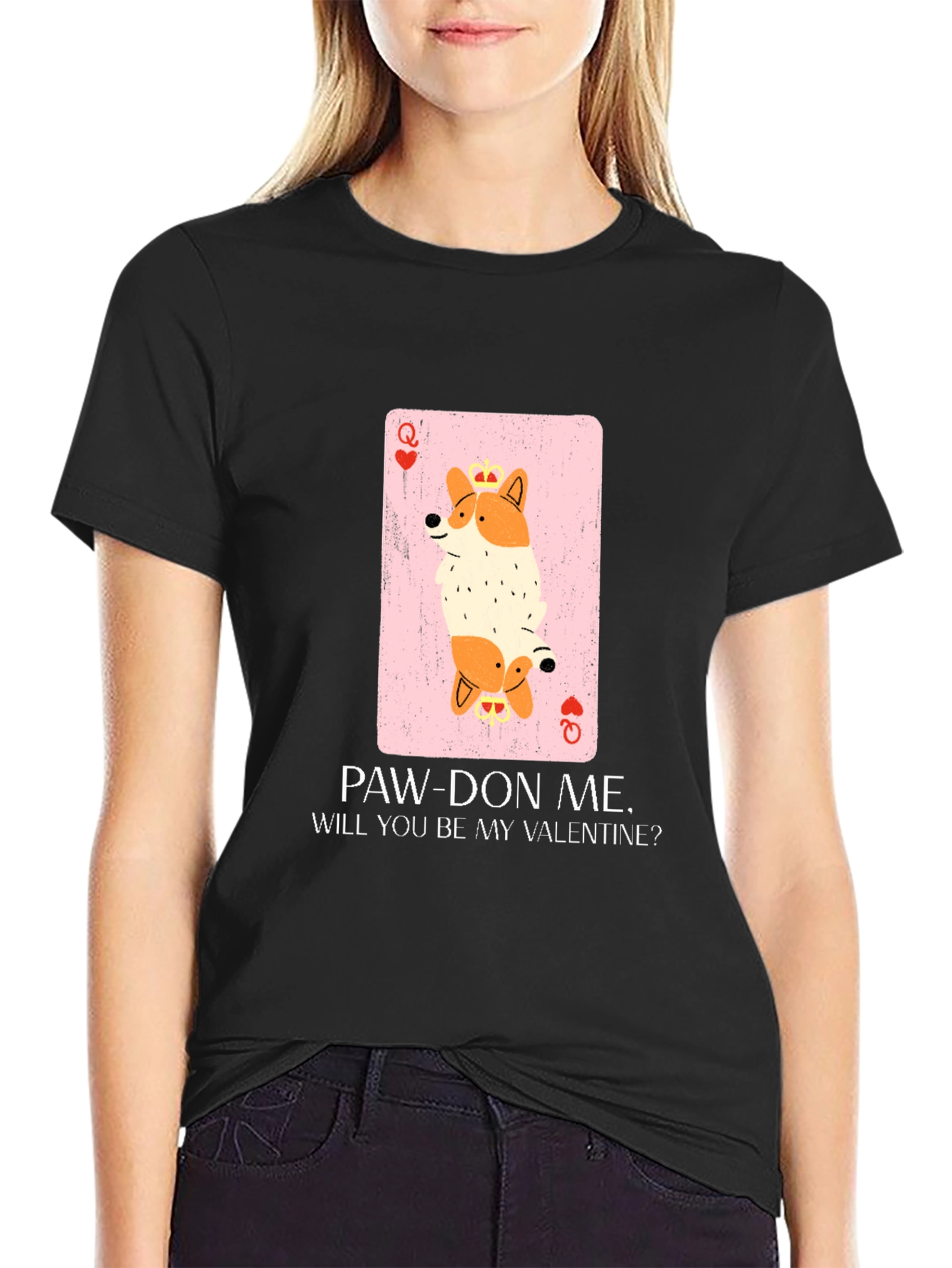Queen Corgi Valentine T-Shirt