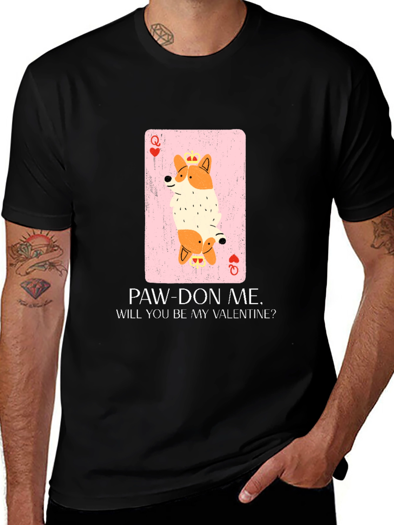 Queen Corgi Valentine T-Shirt