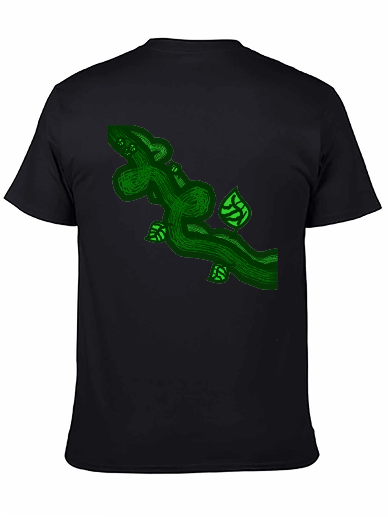 Green Vine Graphic Tee - Nature Inspired Design