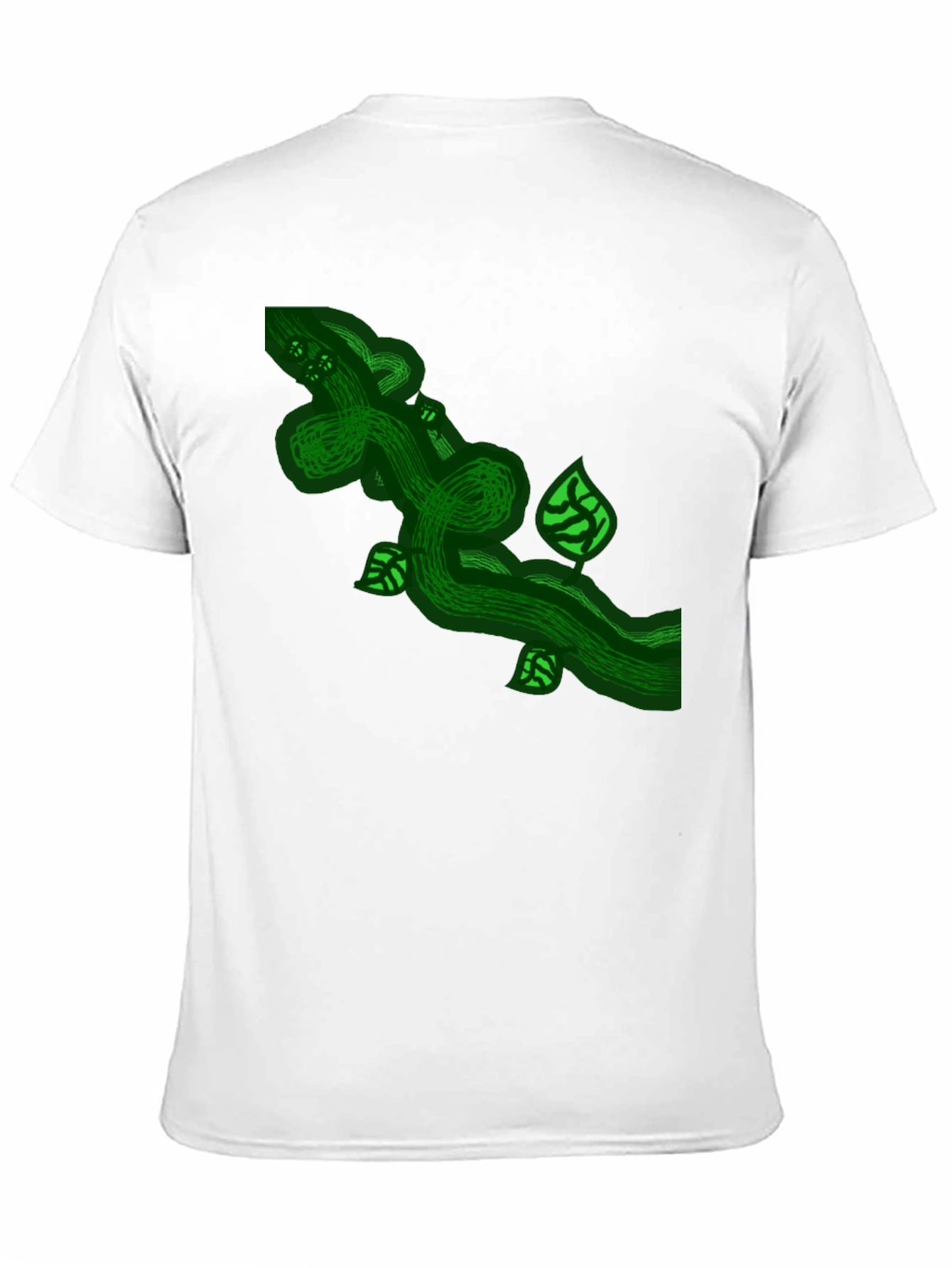 Green Vine Graphic Tee - Nature Inspired Design