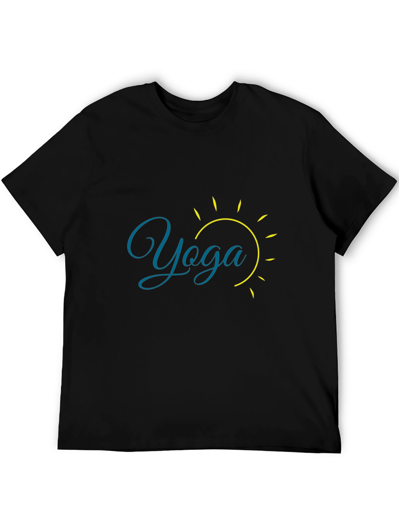 Yoga Sun Graphic Black T-Shirt