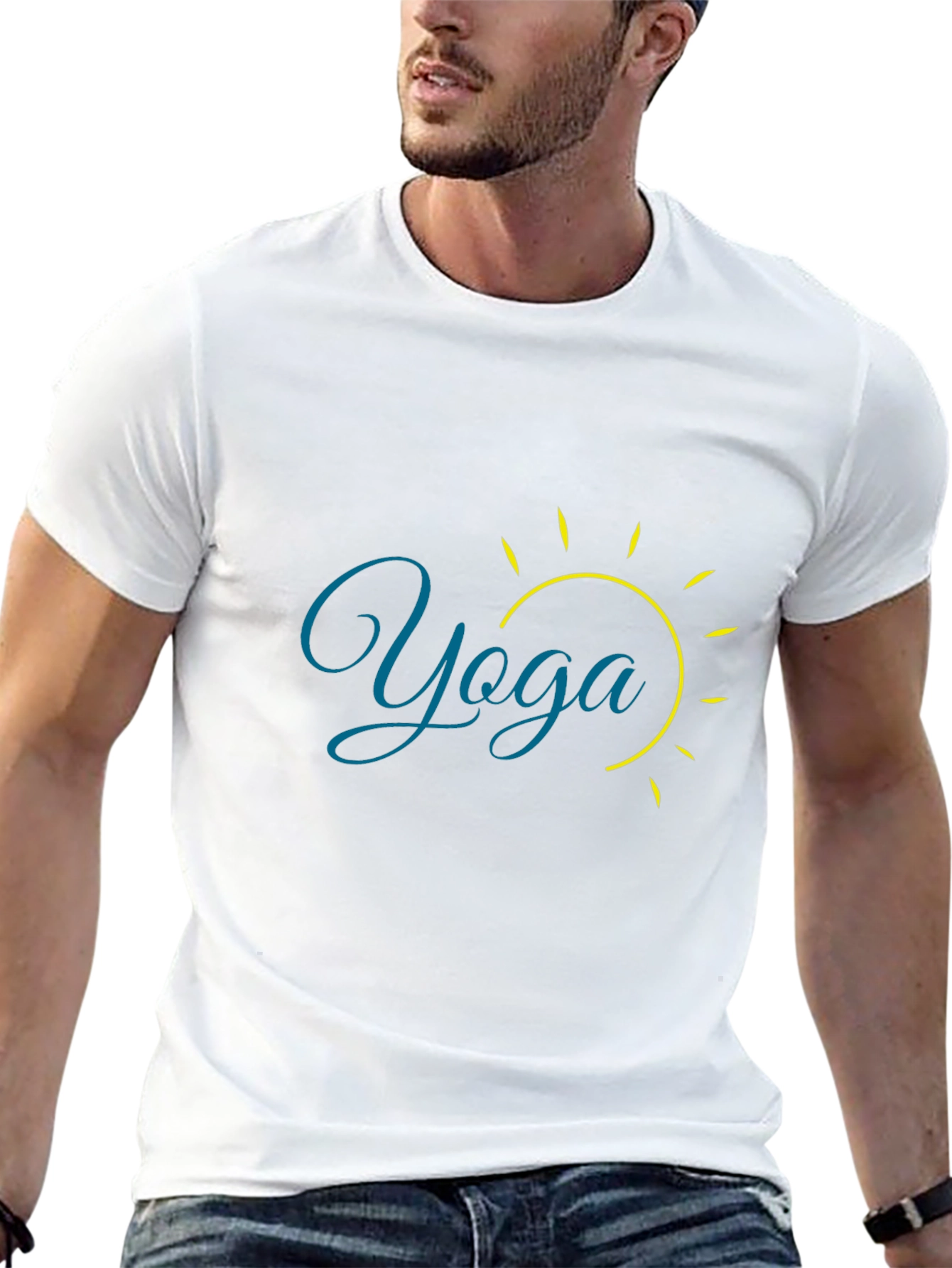 Yoga Sun Graphic Black T-Shirt