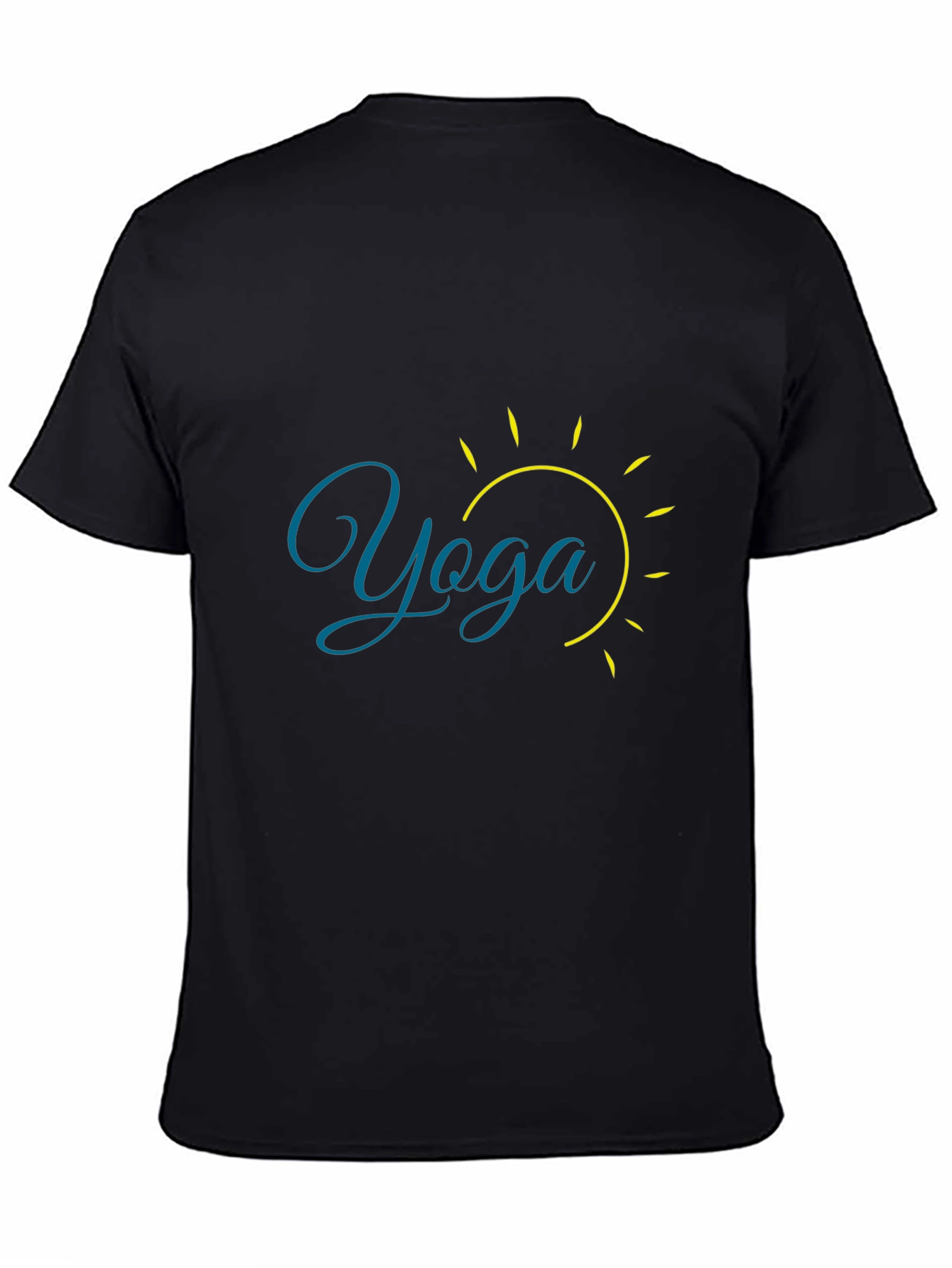 Yoga Sun Graphic Black T-Shirt