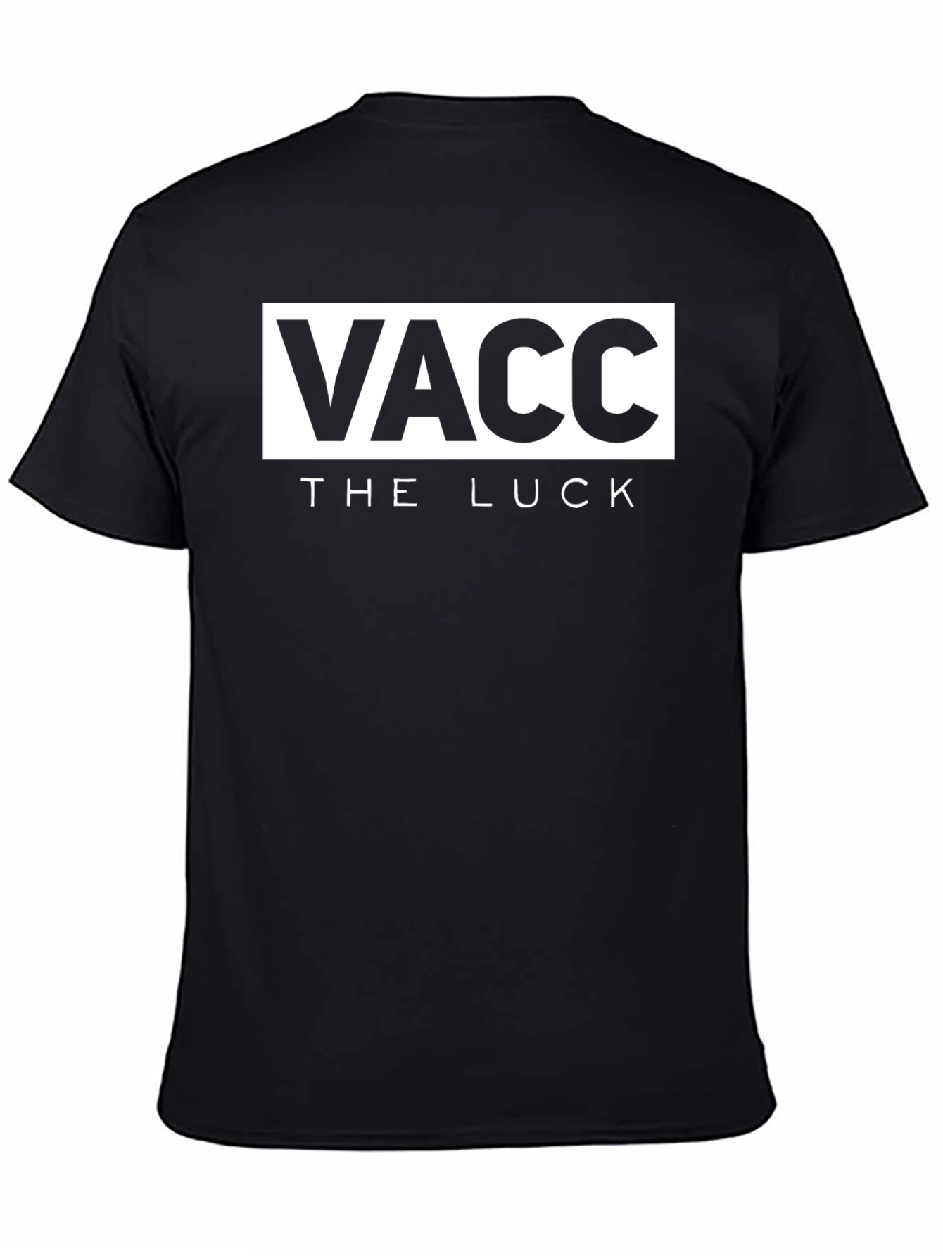 Vacc The Luck Graphic T-Shirt - Black
