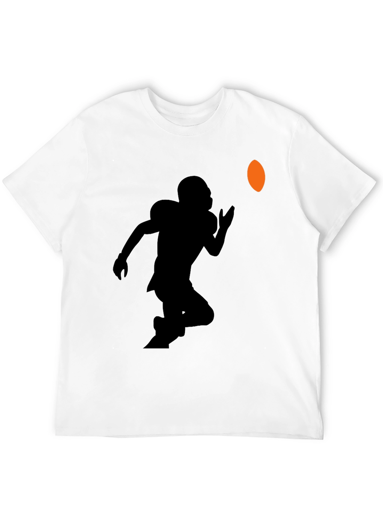 Football Player Graphic Tee - Black