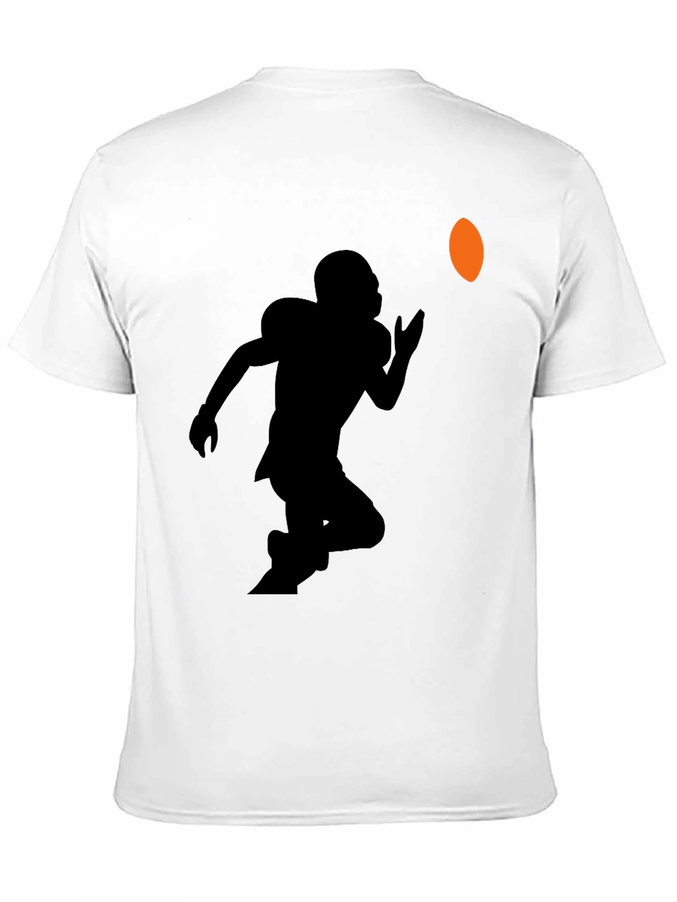 Football Player Graphic Tee - Black