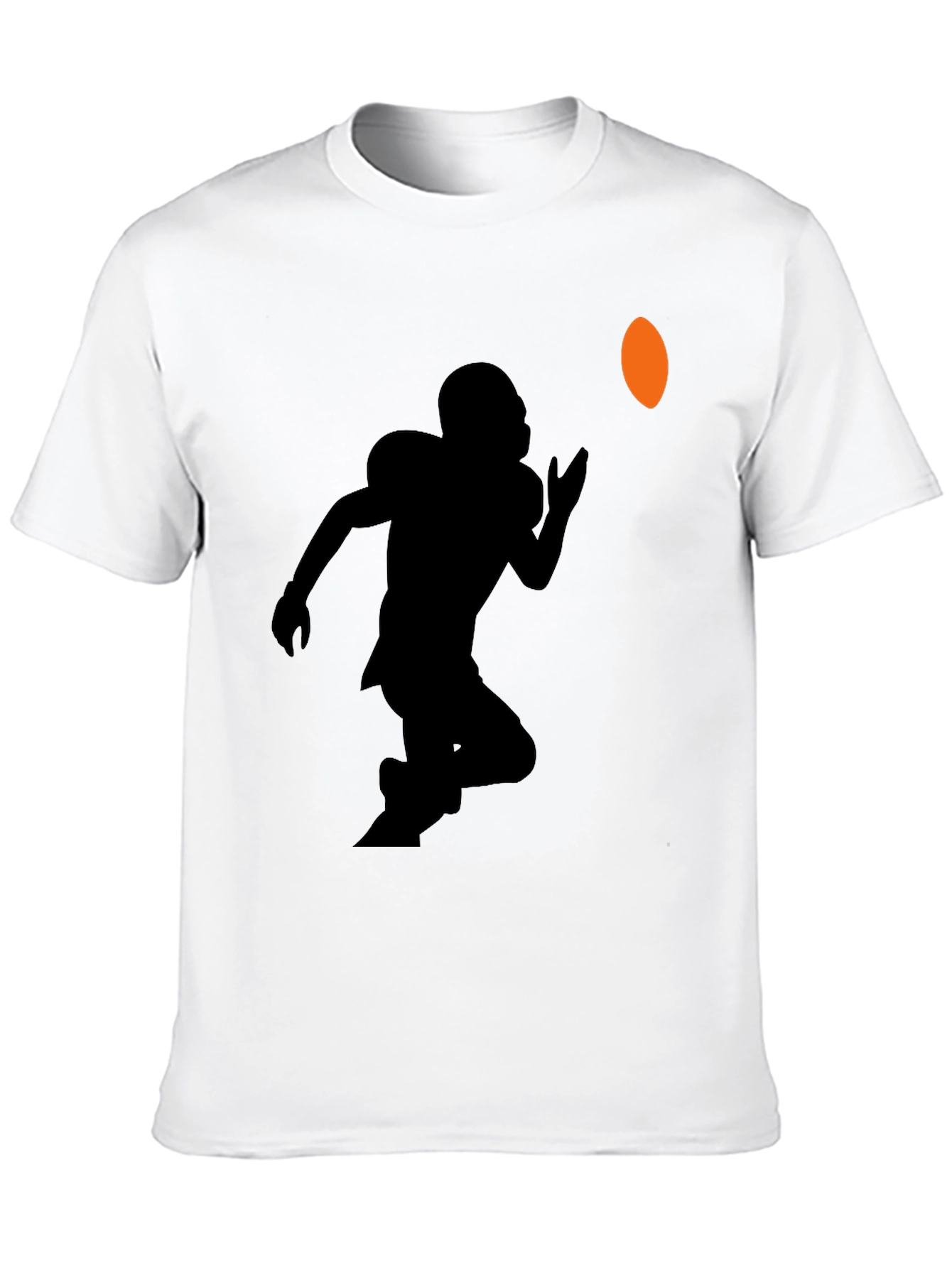 Football Player Graphic Tee - Black
