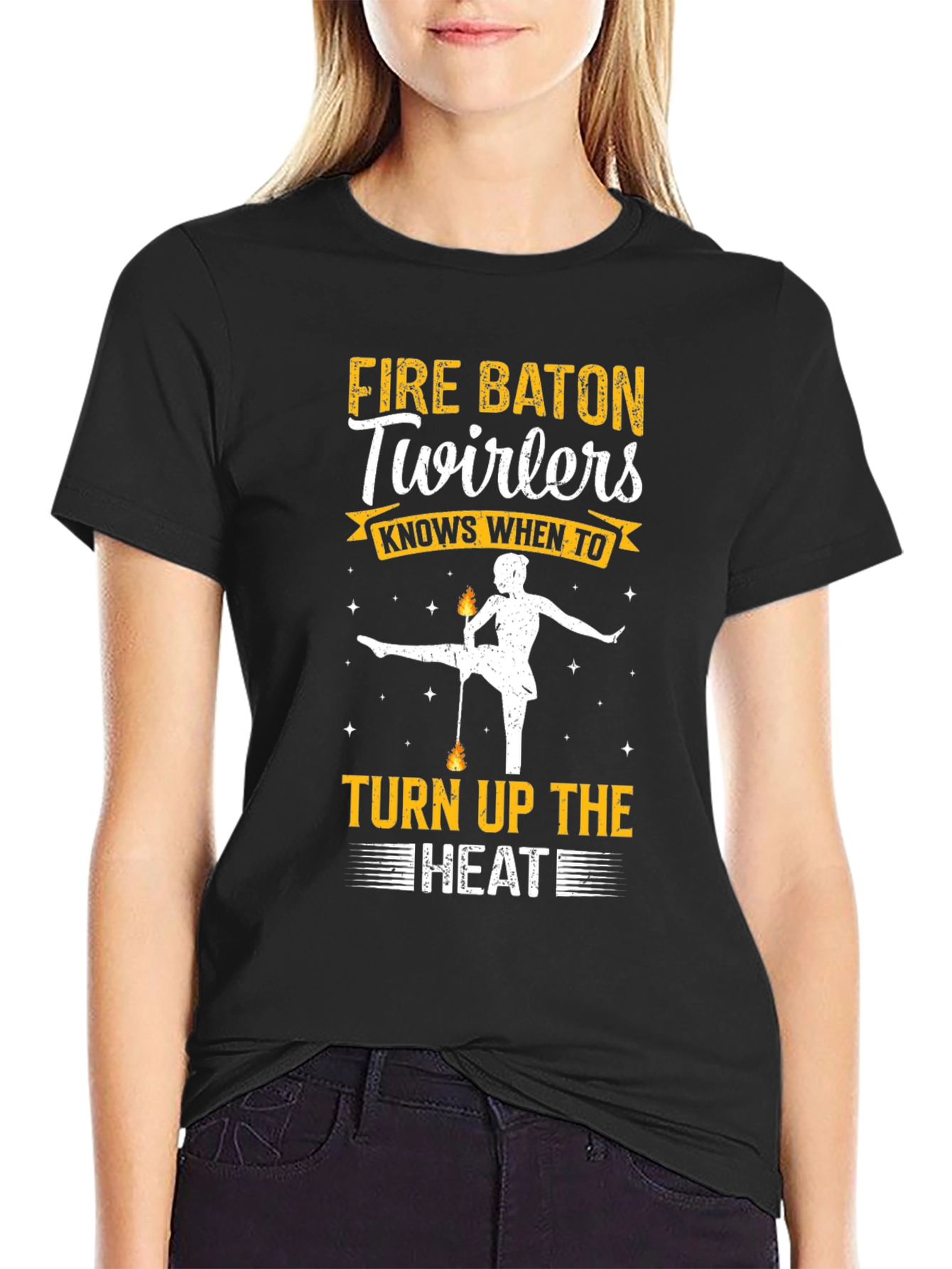 Fire Baton Twirlers Graphic T-Shirt