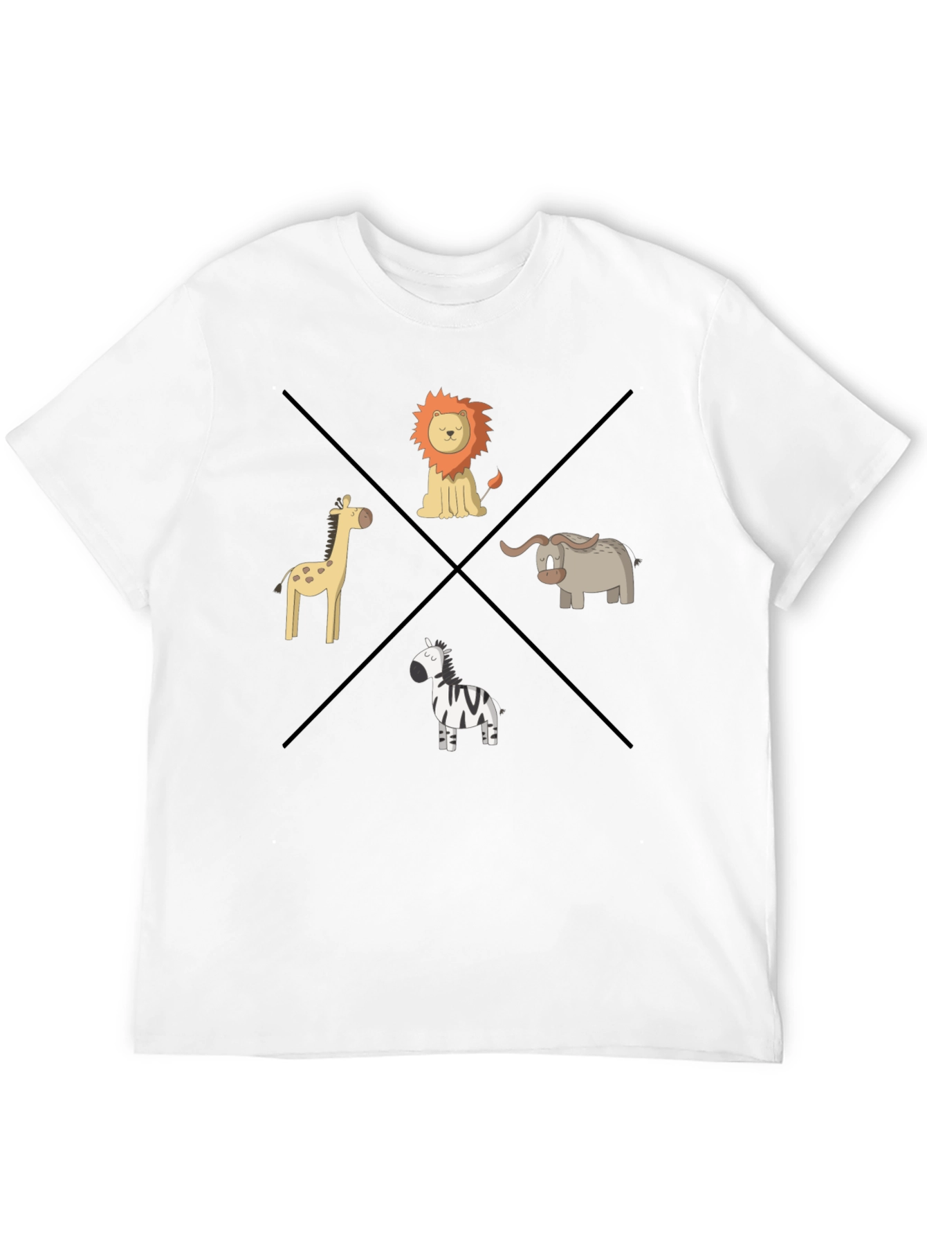 Safari Animals Graphic T-Shirt
