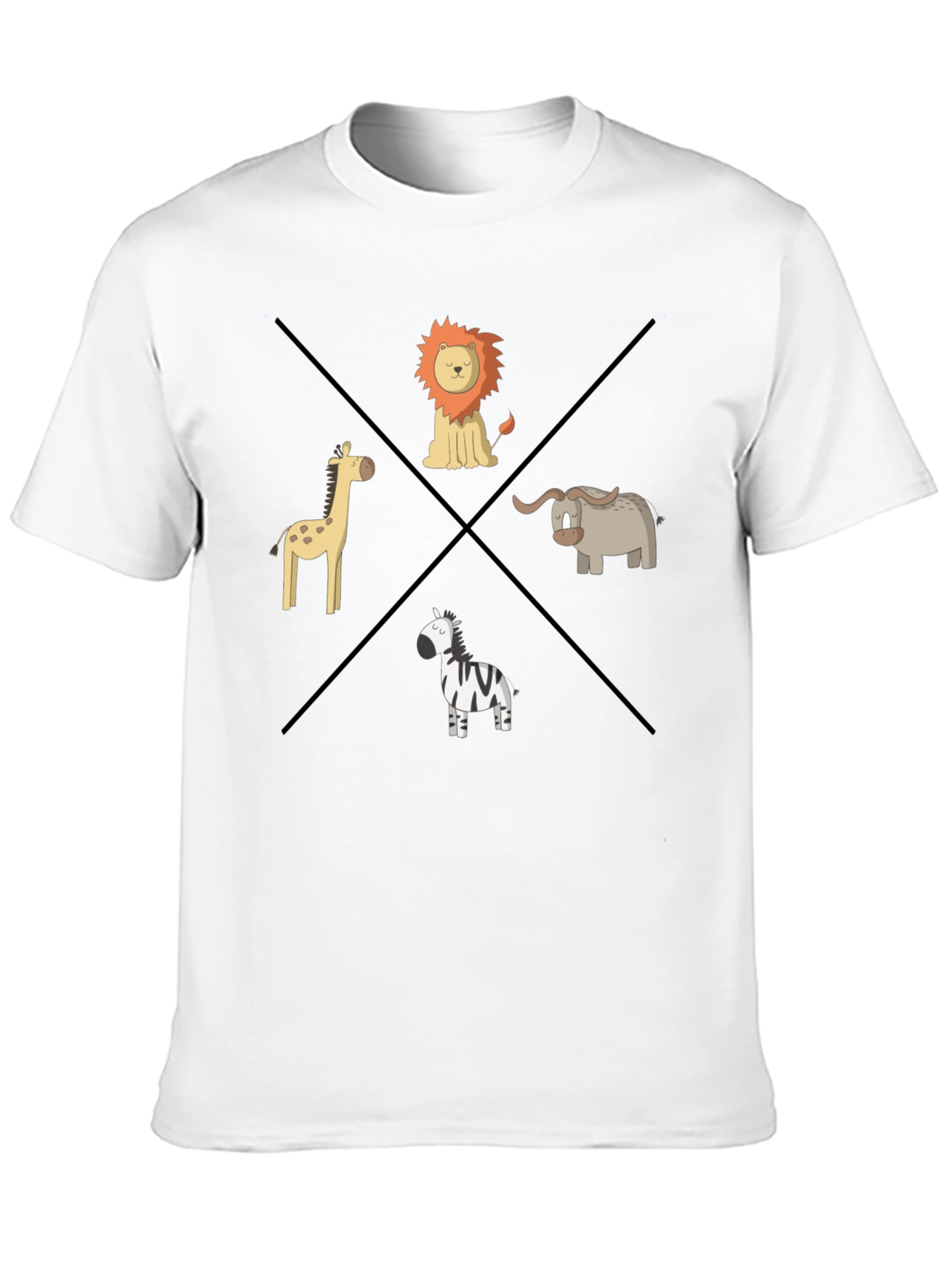 Safari Animals Graphic T-Shirt