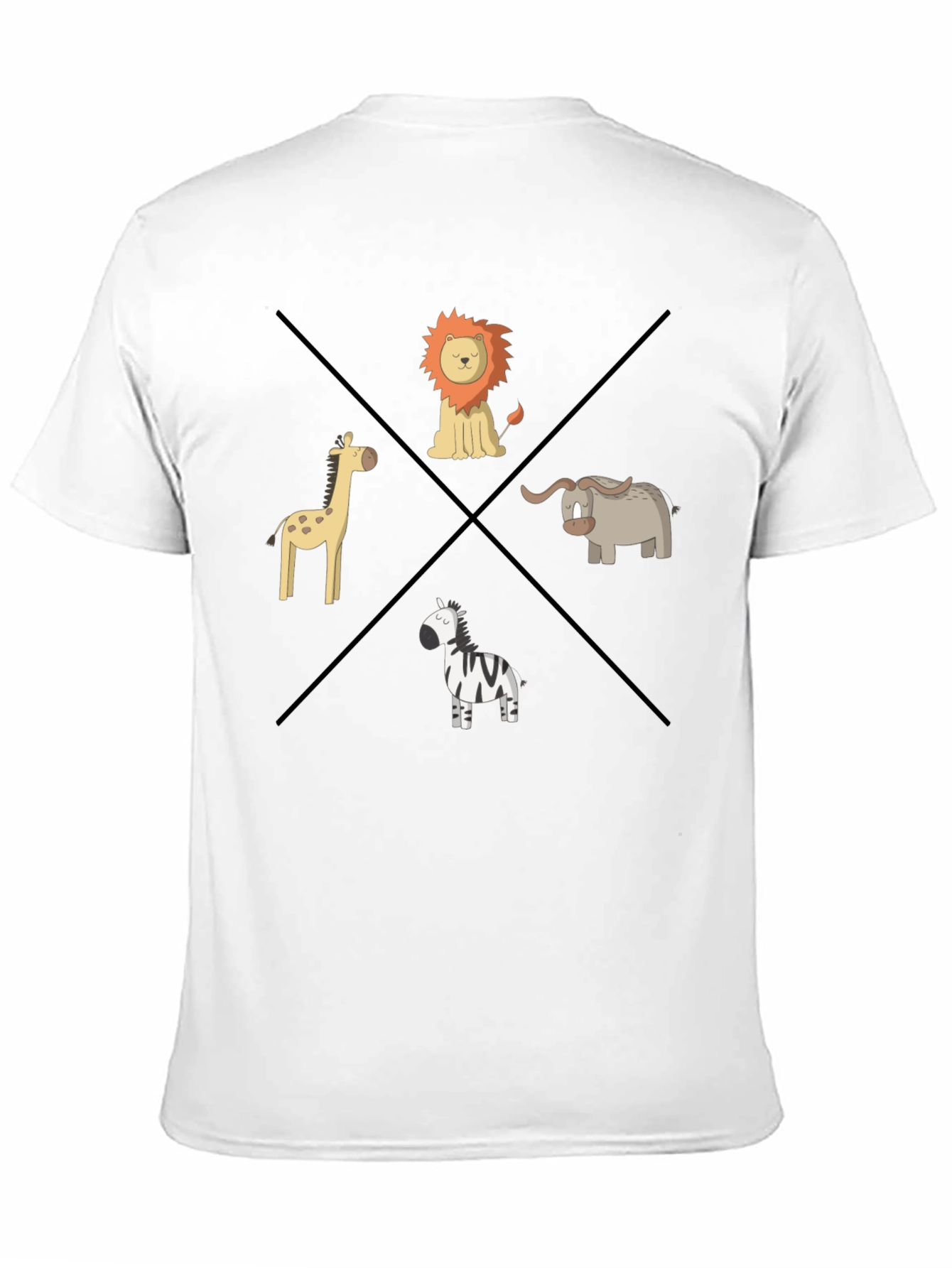Safari Animals Graphic T-Shirt