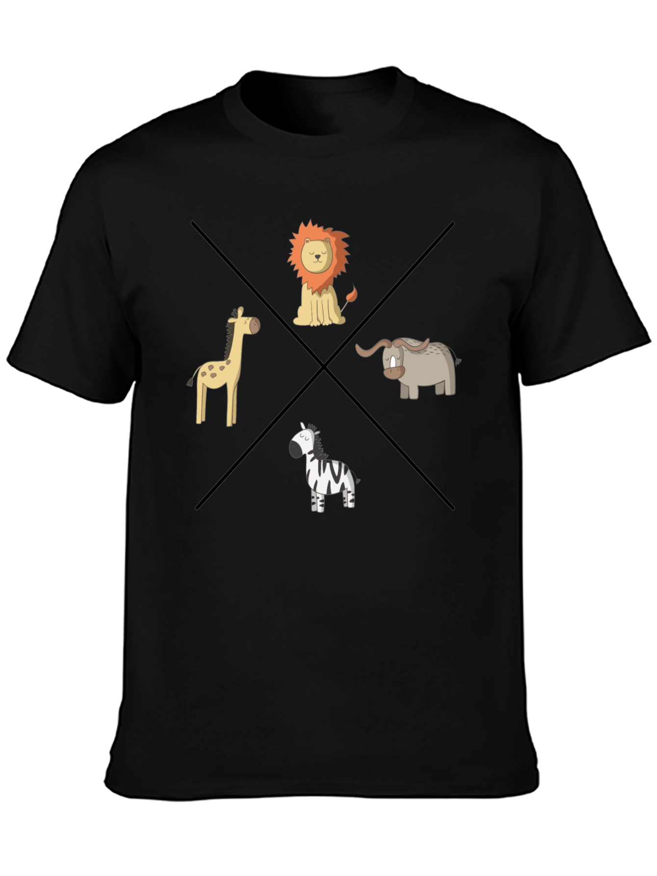 Safari Animals Graphic T-Shirt