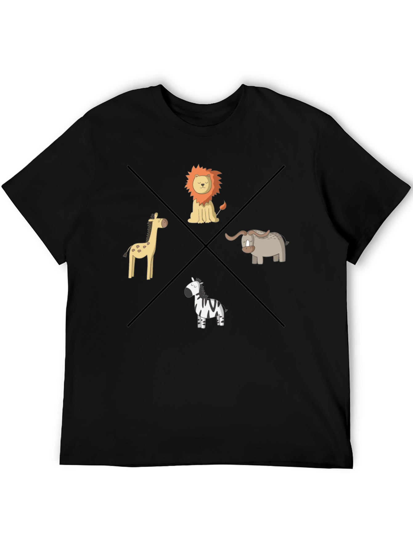 Safari Animals Graphic T-Shirt