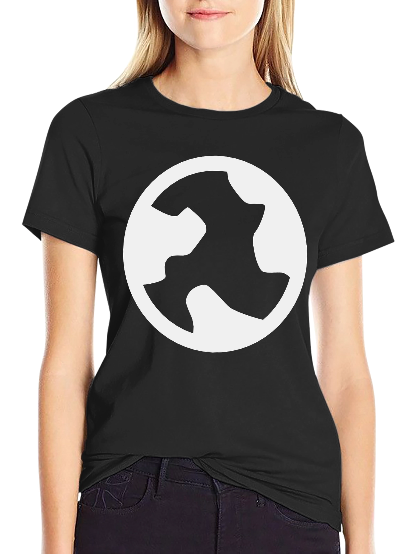Abstract Logo Black T-Shirt
