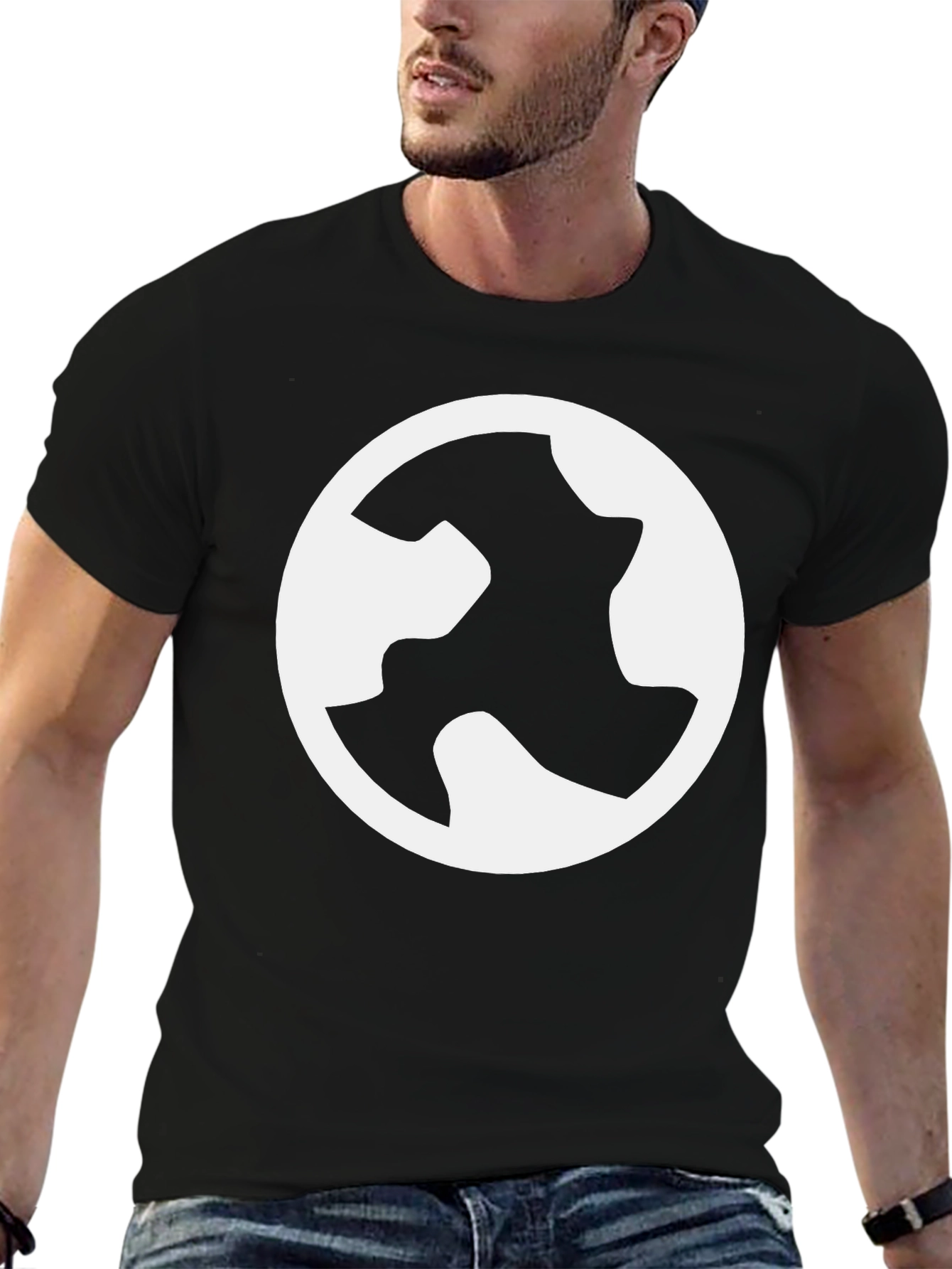 Abstract Logo Black T-Shirt