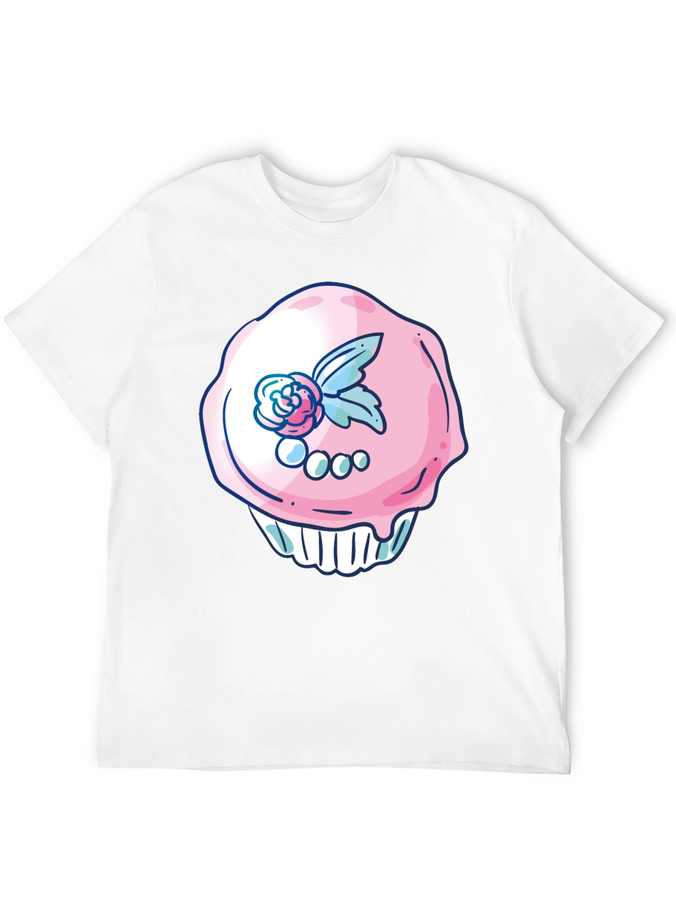 Cupcake Graphic Black T-Shirt