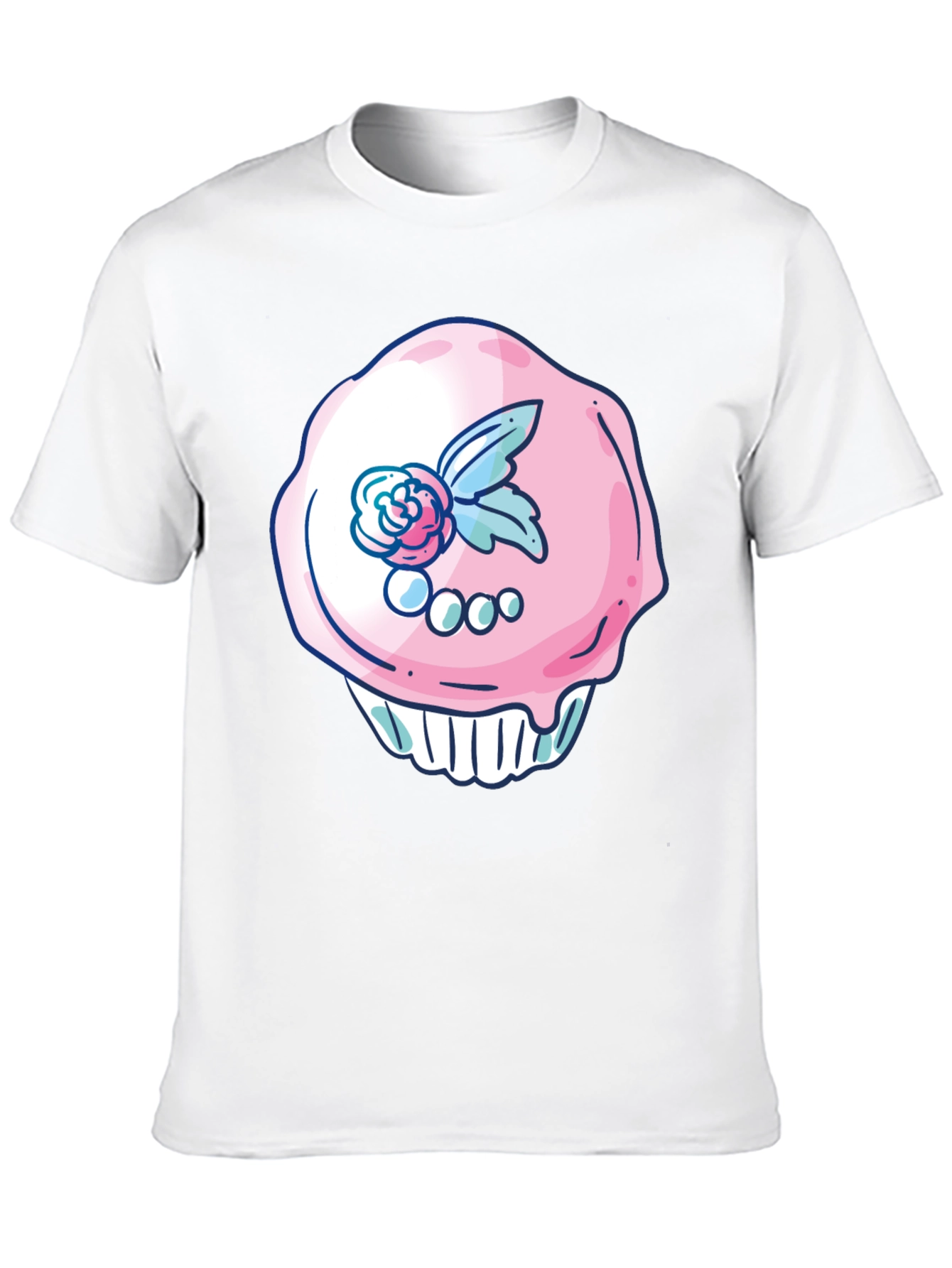 Cupcake Graphic Black T-Shirt