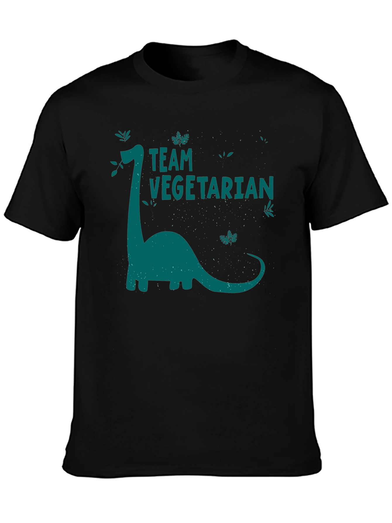 Team Vegetarian Dinosaur Graphic T-Shirt