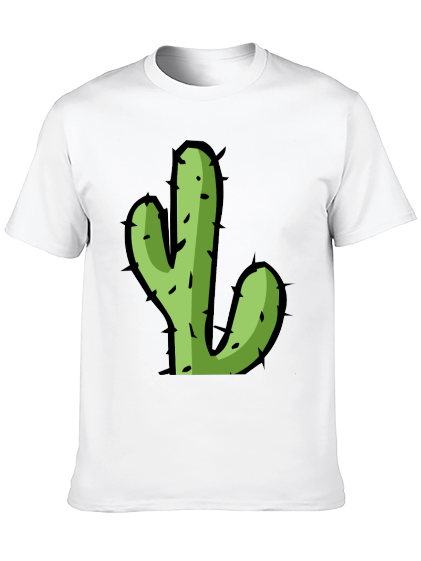 Cactus Graphic Black T-Shirt - Trendy Desert Style