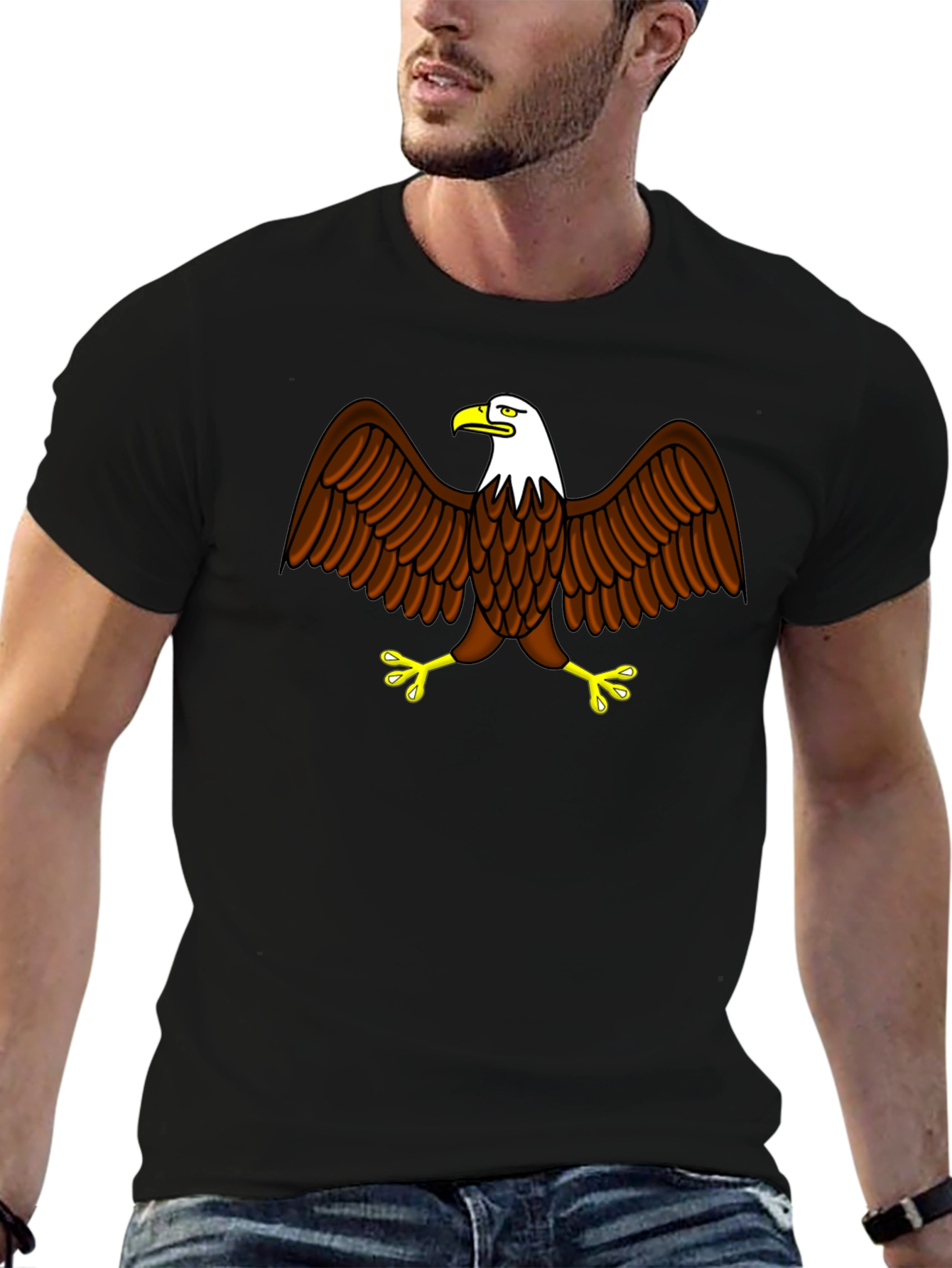 Eagle Graphic Black T-Shirt