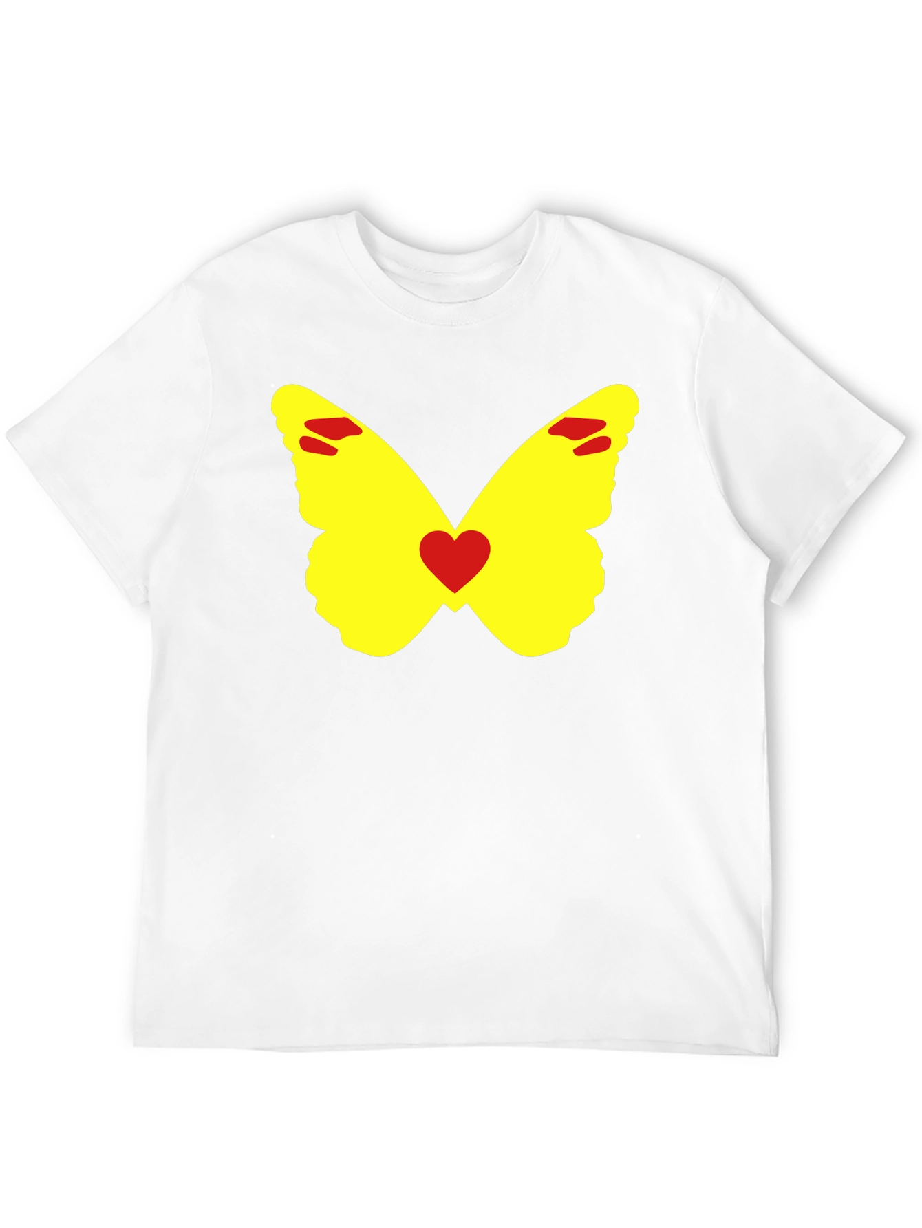 Butterfly Heart Graphic Tee - Black