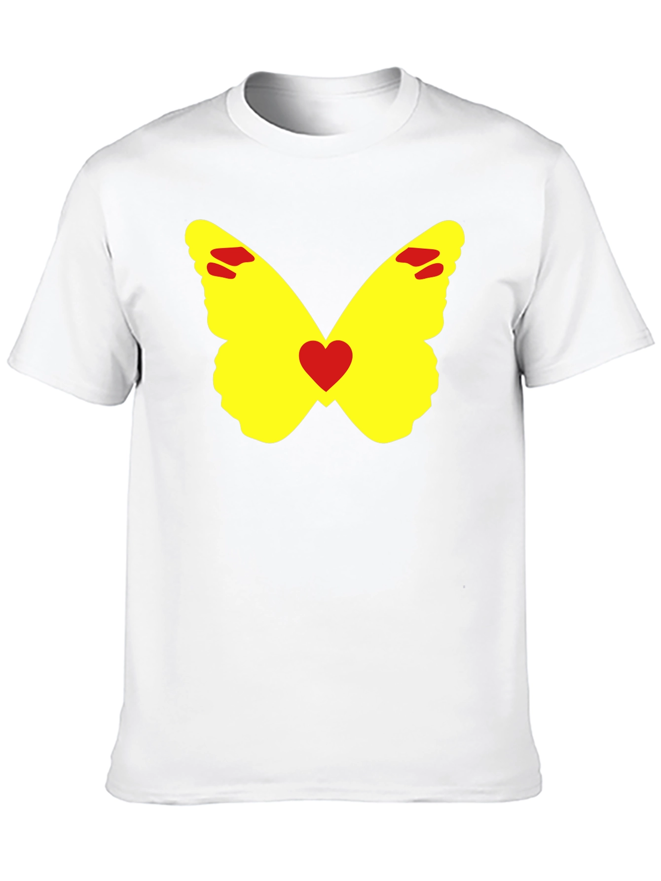 Butterfly Heart Graphic Tee - Black