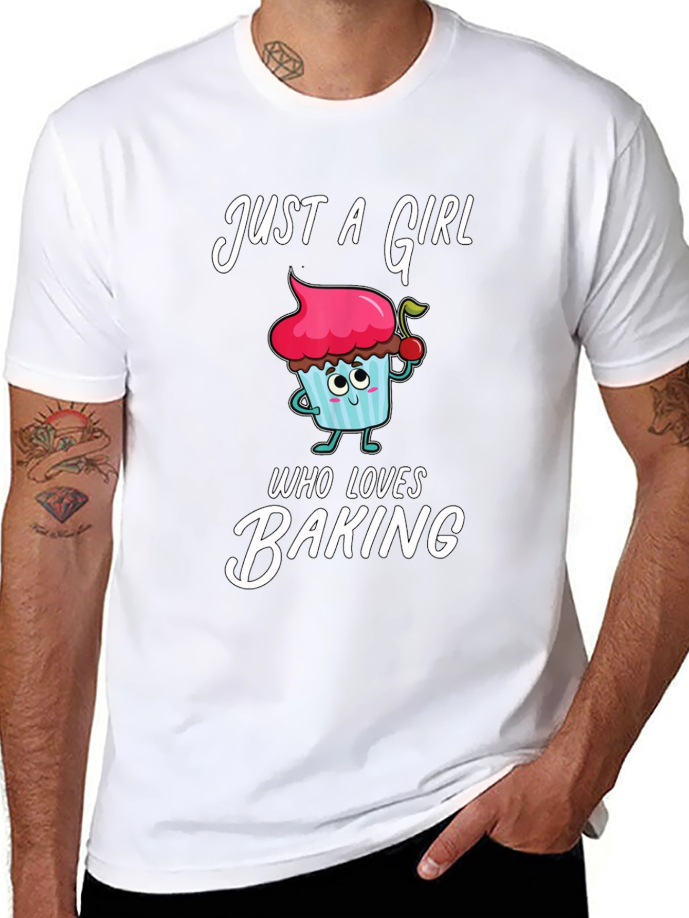 Just a Girl Who Loves Baking - Novelty T-Shirt
