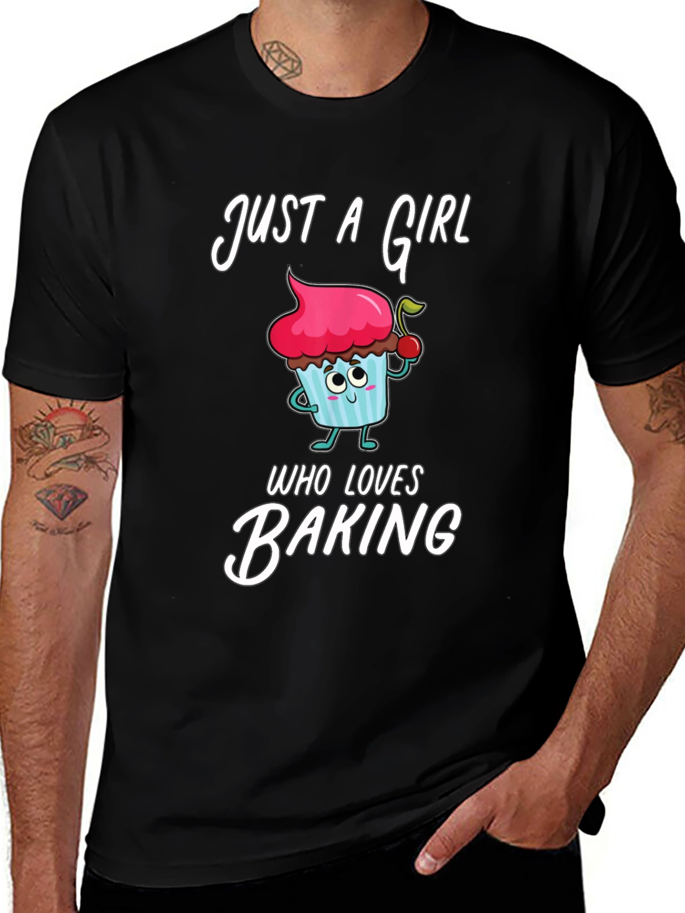 Just a Girl Who Loves Baking - Novelty T-Shirt