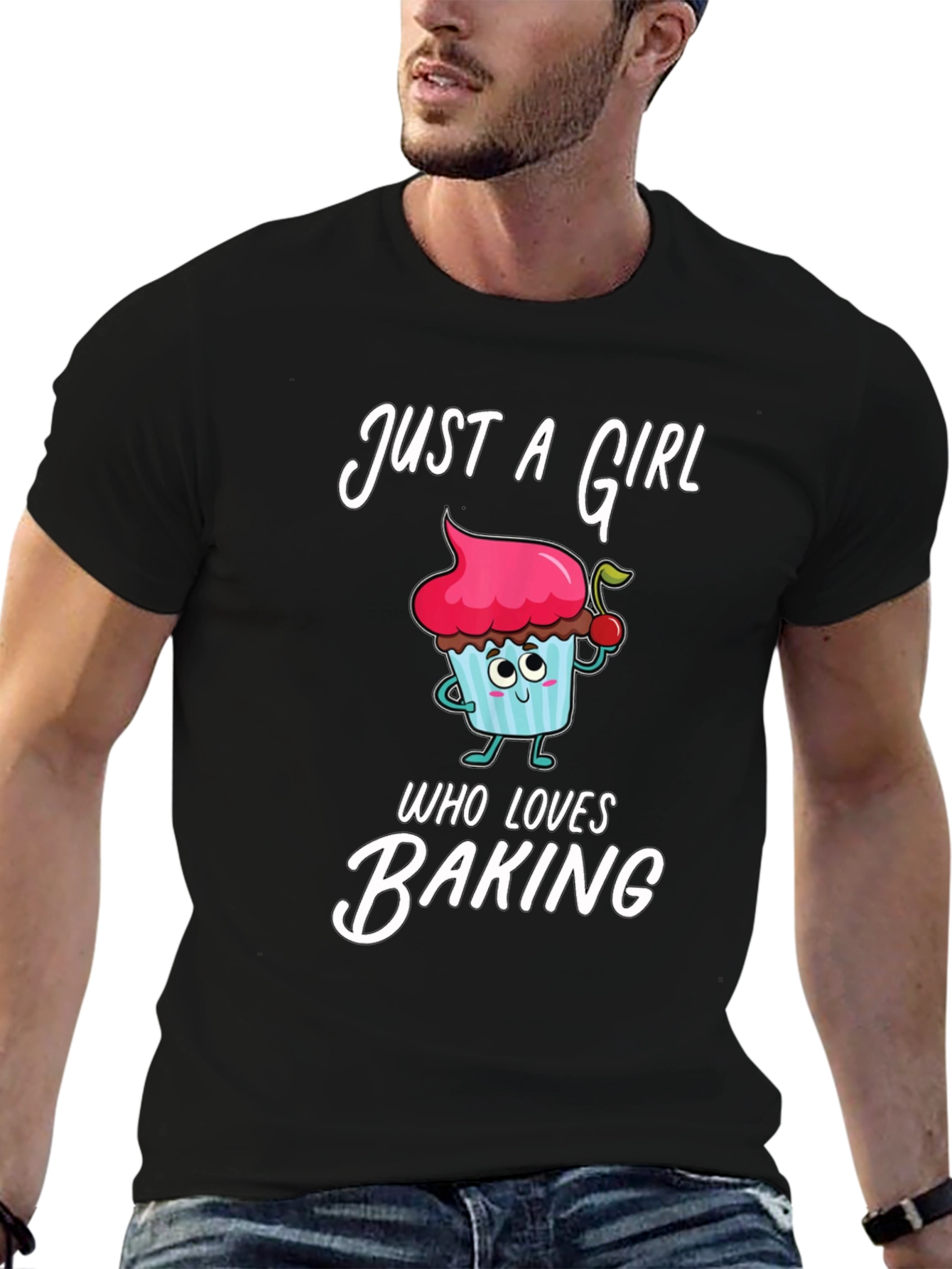Just a Girl Who Loves Baking - Novelty T-Shirt