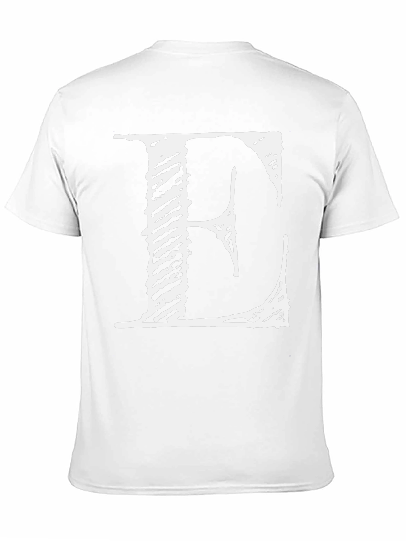 Bold E Graphic Tee - Black Cotton Blend