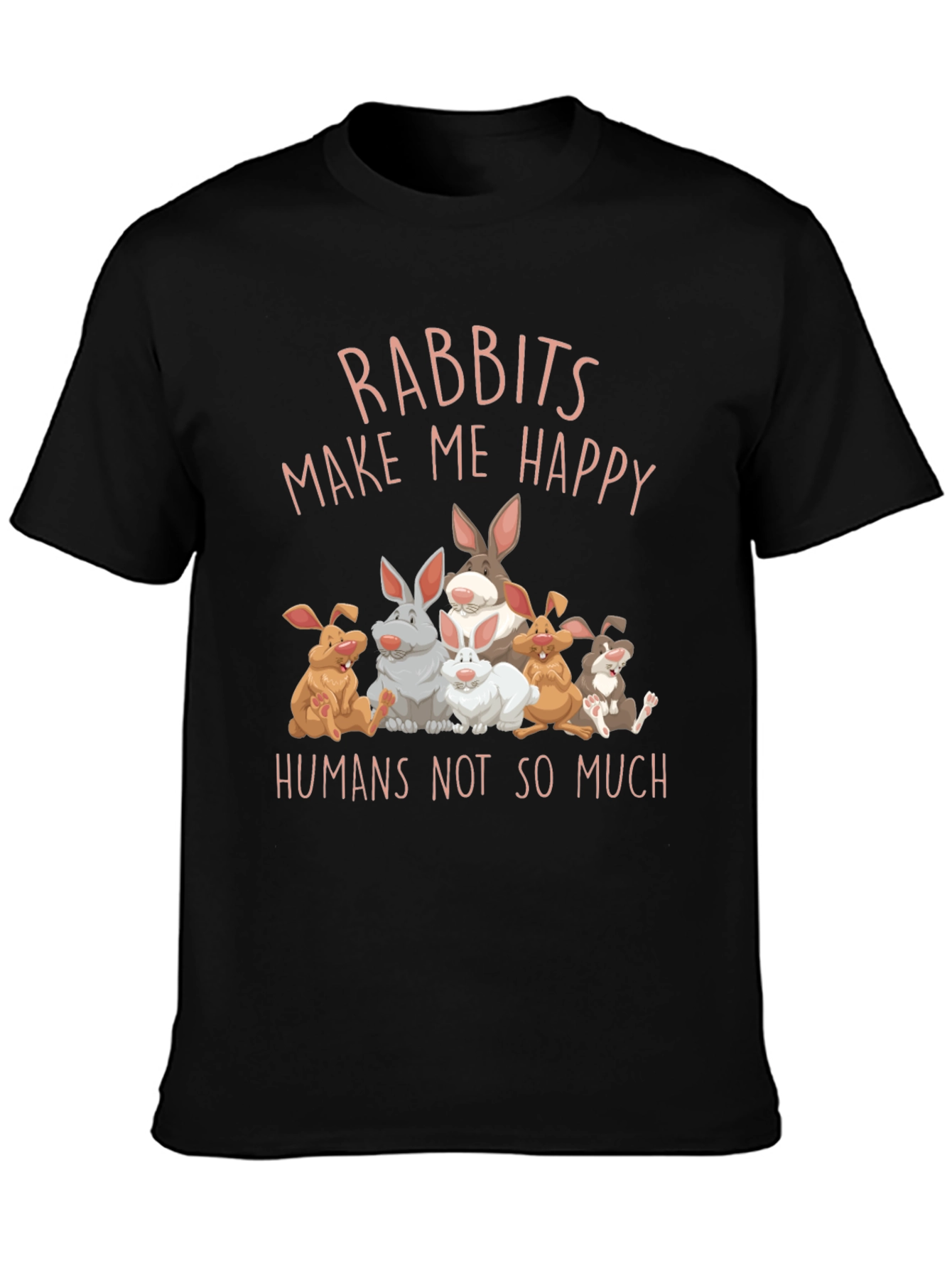 Rabbits Make Me Happy Graphic Tee