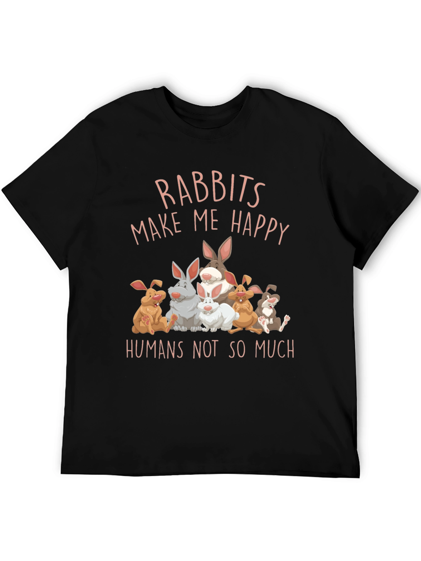 Rabbits Make Me Happy Graphic Tee