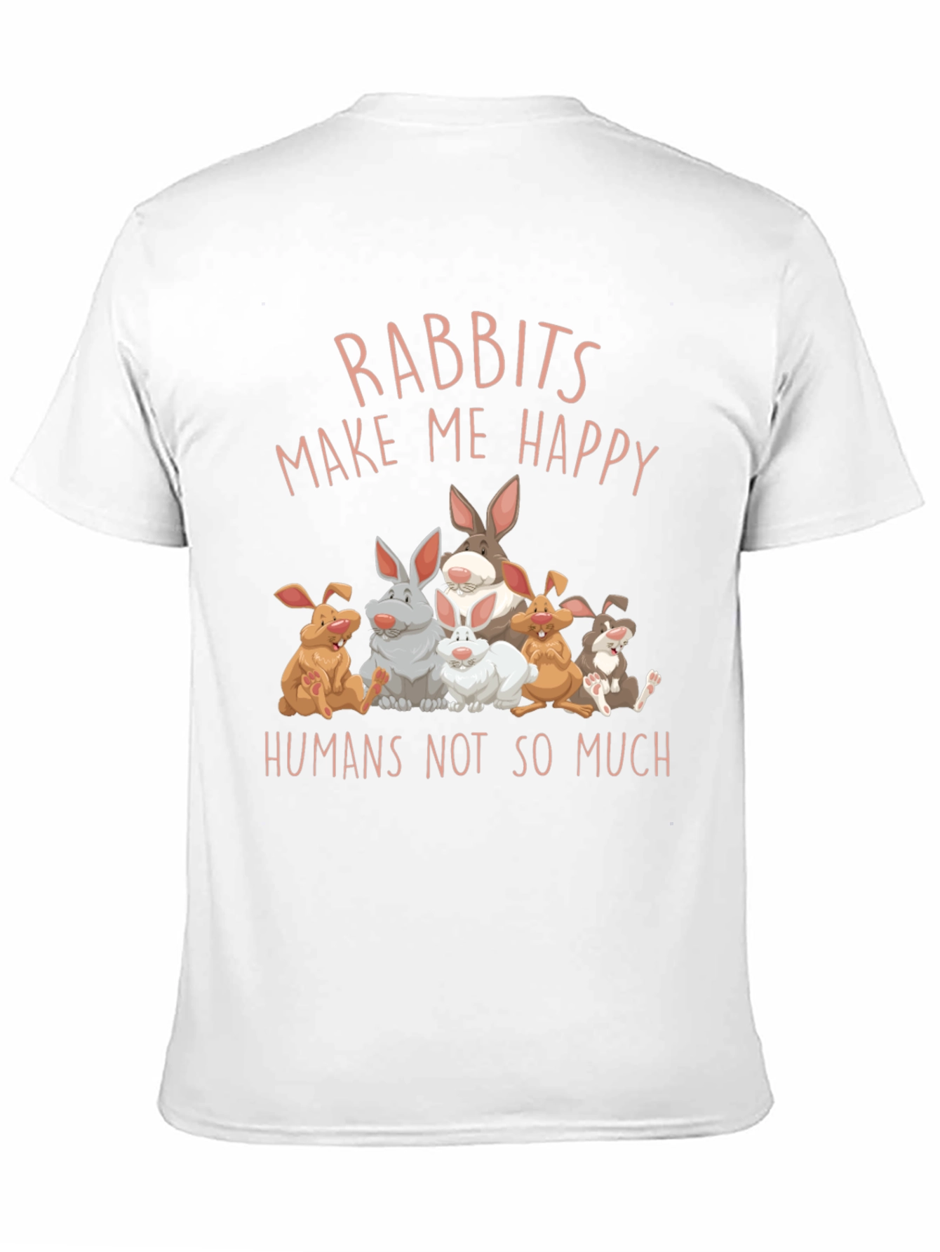 Rabbits Make Me Happy Graphic Tee