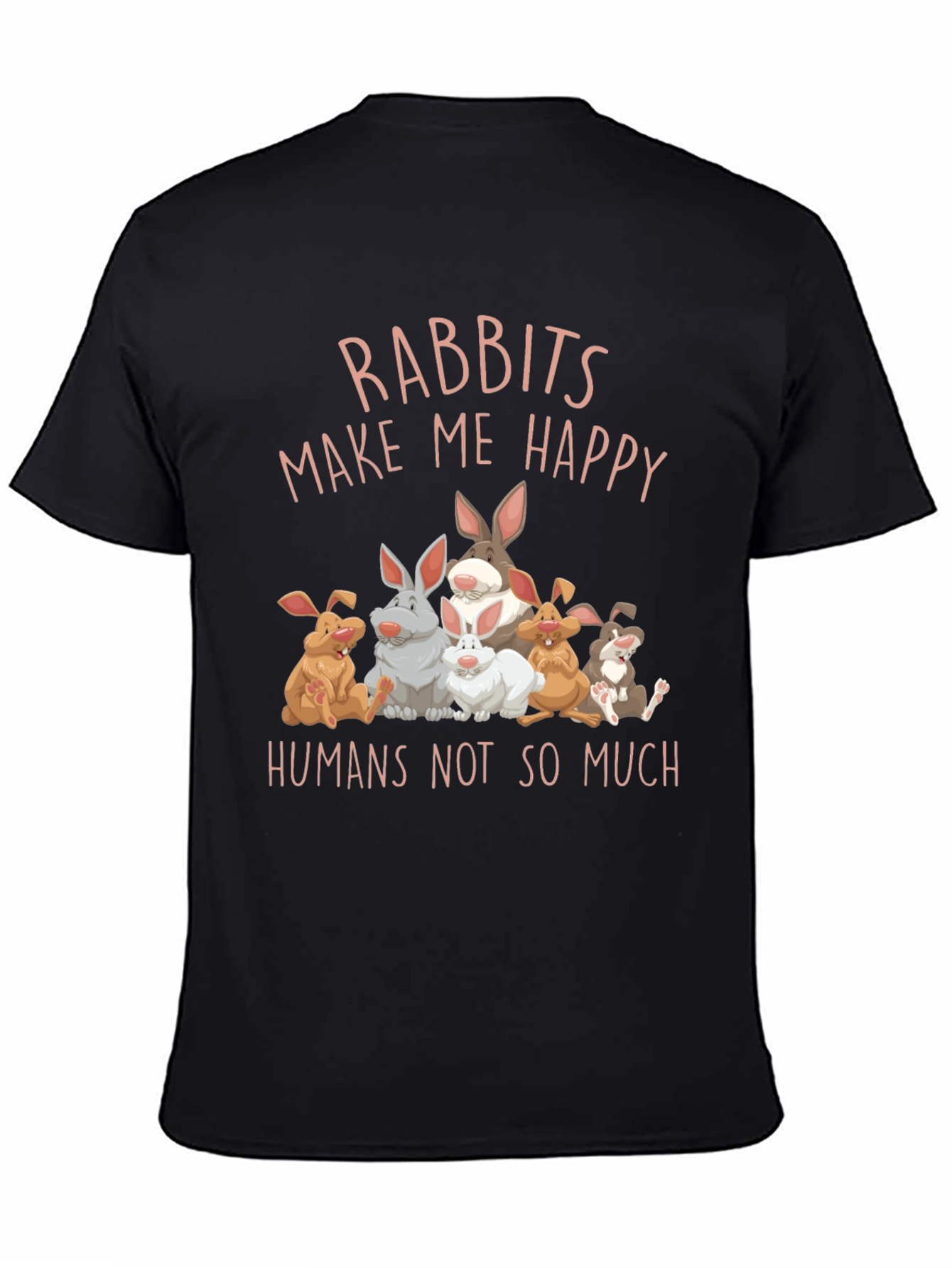 Rabbits Make Me Happy Graphic Tee