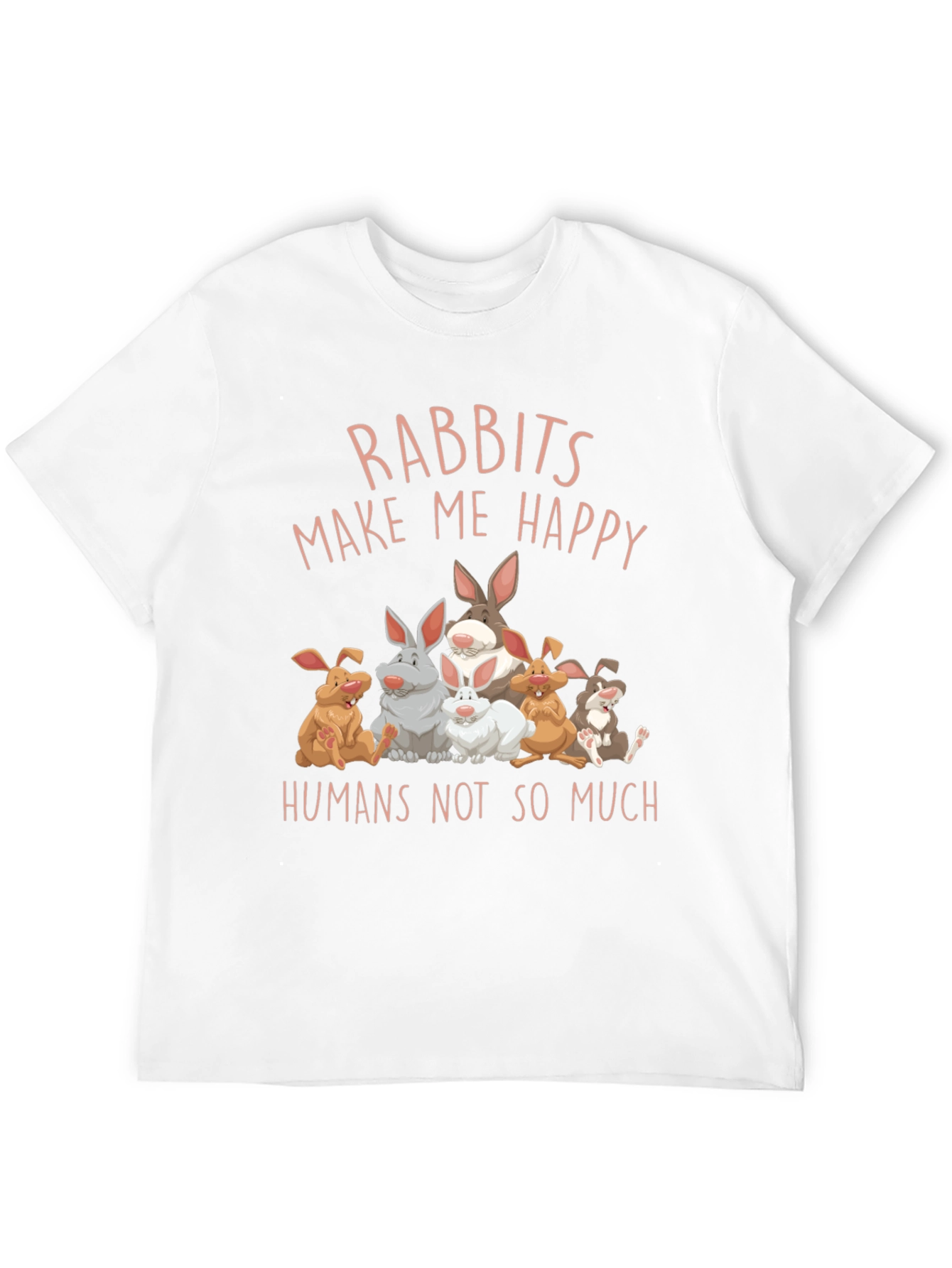 Rabbits Make Me Happy Graphic Tee