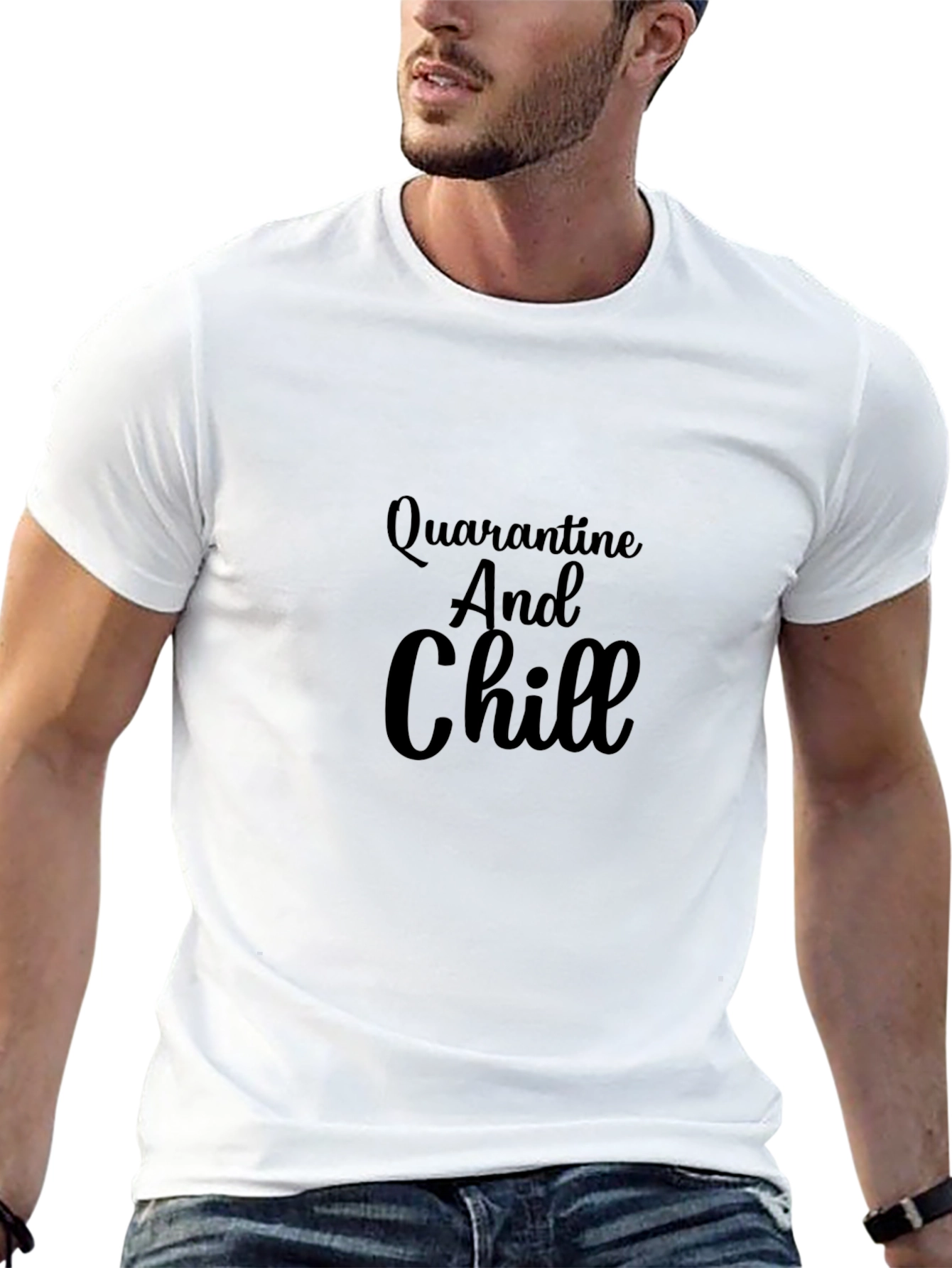 Quarantine and Chill Black T-Shirt