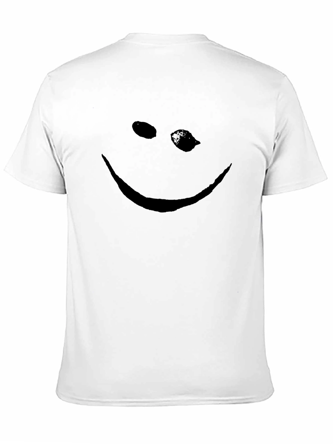 Black T-Shirt - Distorted Smile Graphic Tee