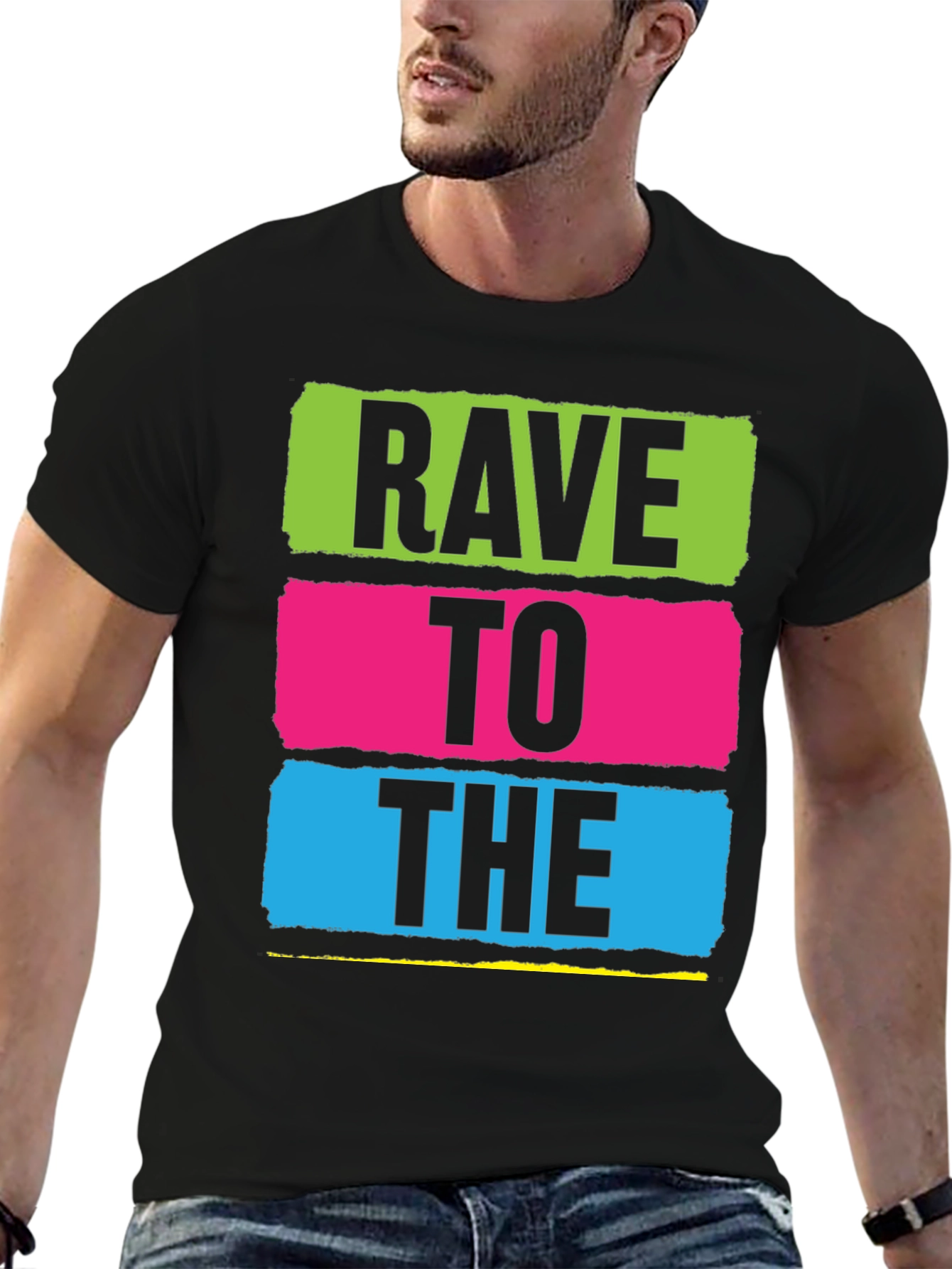 Rave To The Graphic Tee - Vibrant Party T-Shirt