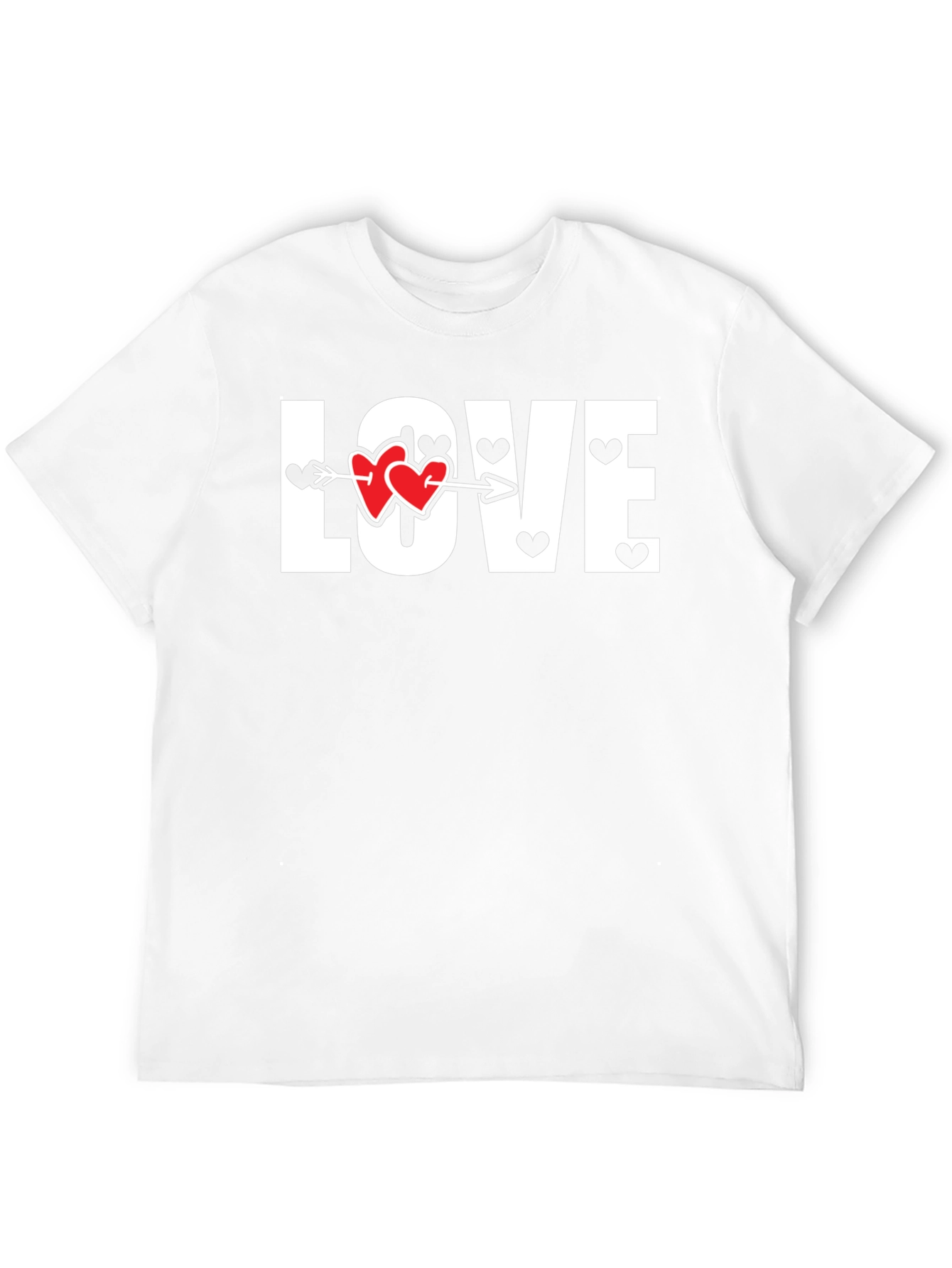 Love Heart Arrow Graphic Tee - Valentines Day Shirt
