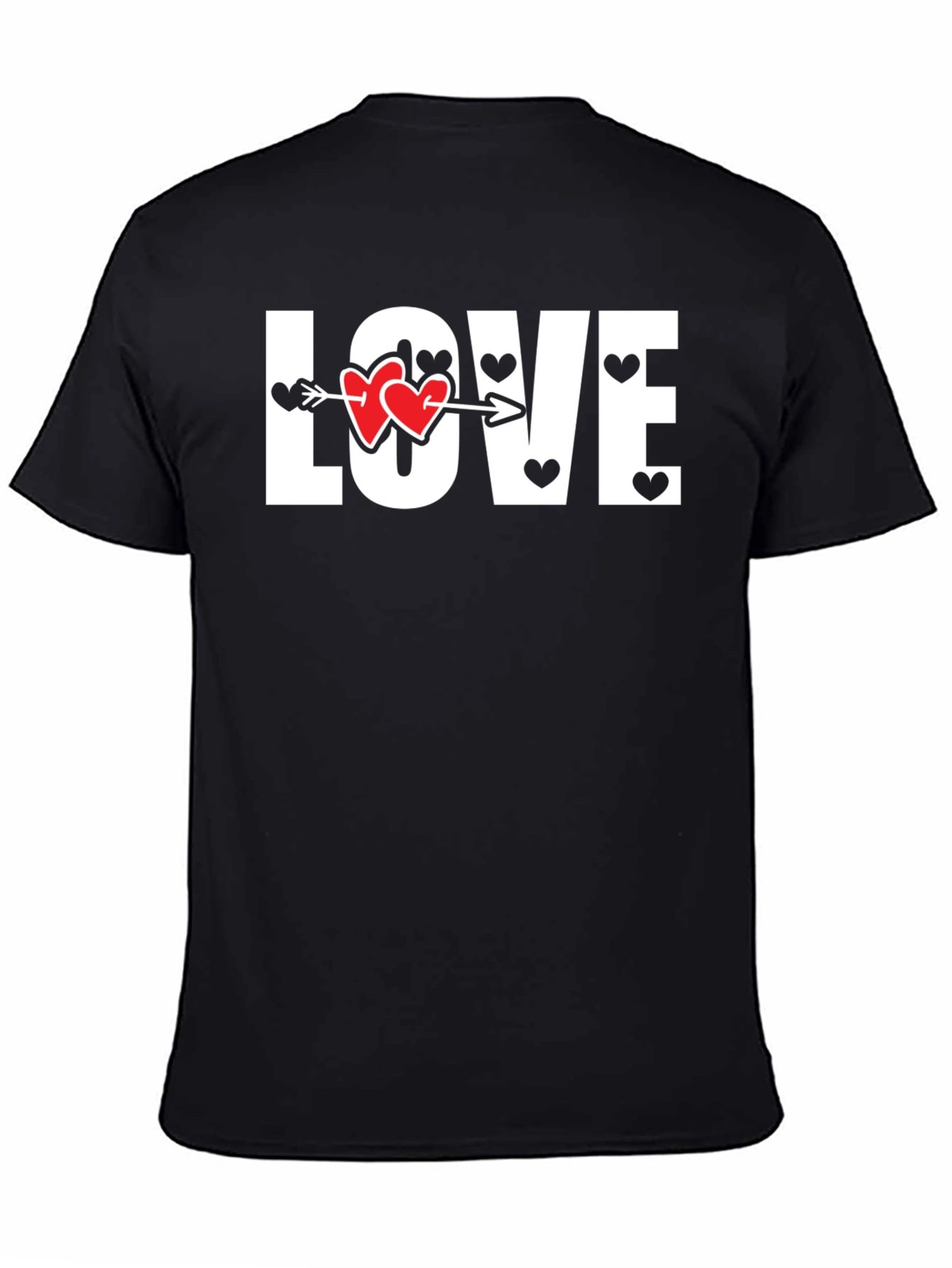 Love Heart Arrow Graphic Tee - Valentines Day Shirt