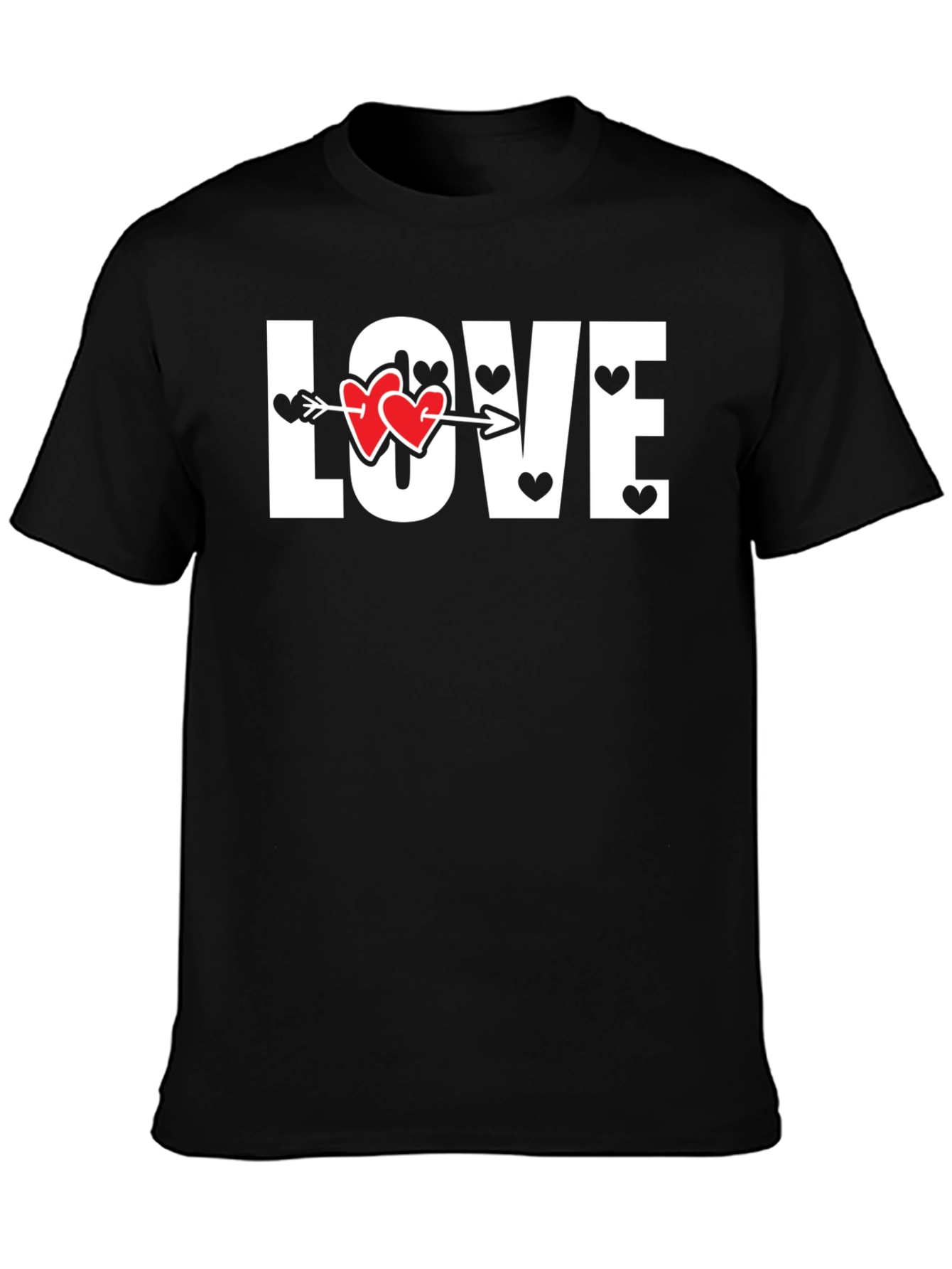Love Heart Arrow Graphic Tee - Valentines Day Shirt